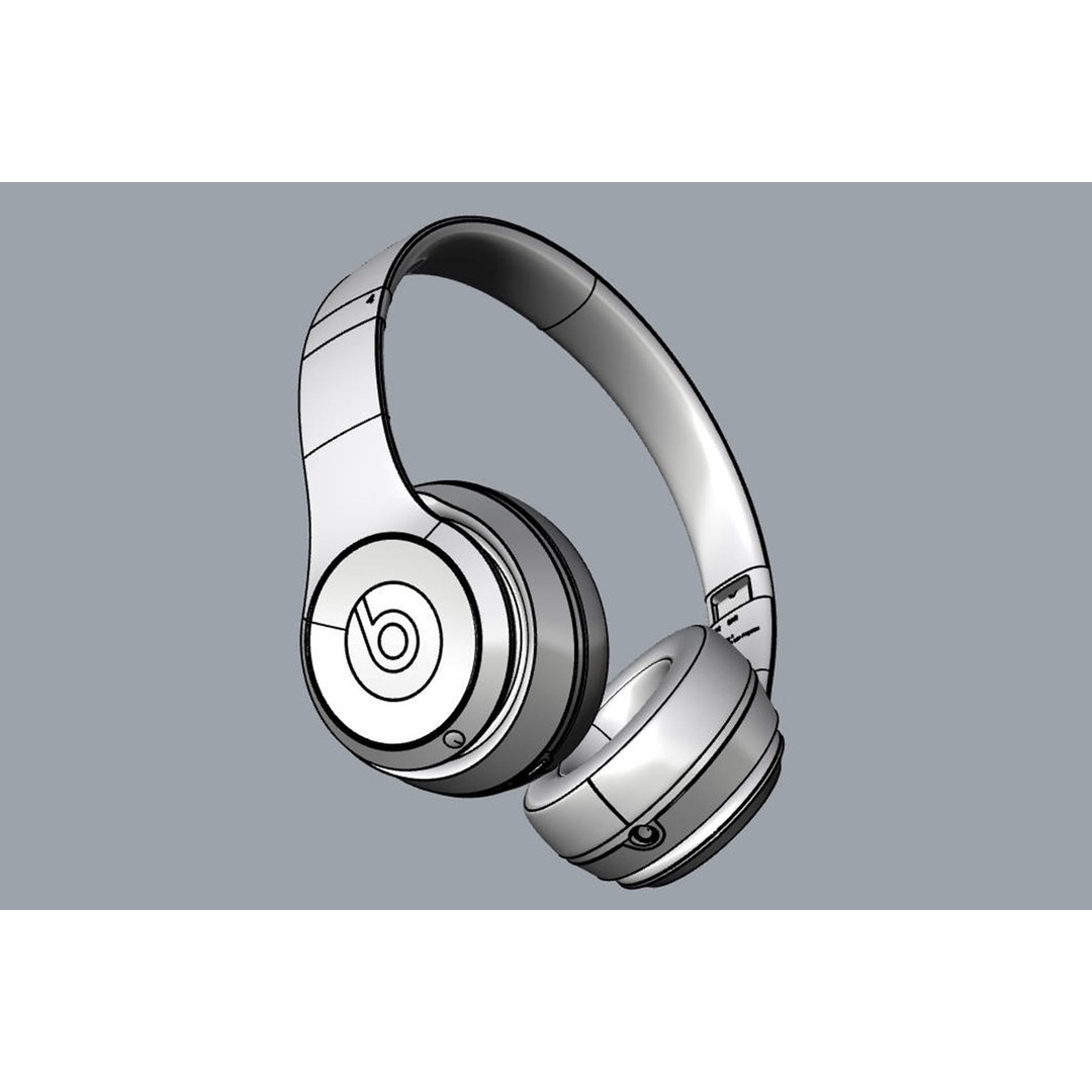 Beats Solo 4 Headphone 3D Model – High Poly Audio Asset, FBX, OBJ