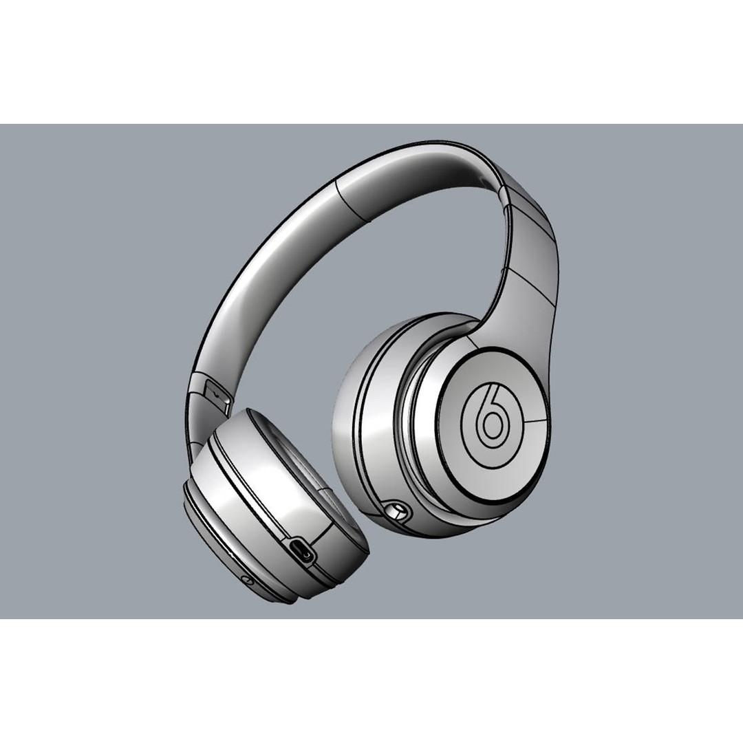 Beats Solo 4 Headphone 3D Model – High Poly Audio Asset, FBX, OBJ - View 25