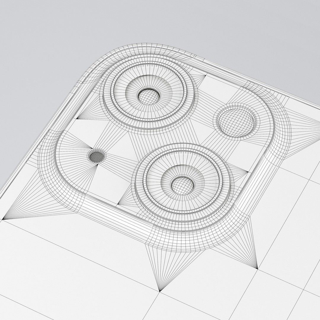 iPhone 13 3D Model – Realistic Polygon Mesh with PBR Textures - View 10
