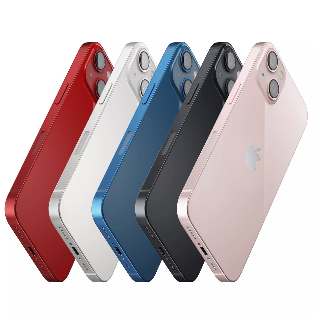 iPhone 13 3D Model – Realistic Polygon Mesh with PBR Textures - View 2