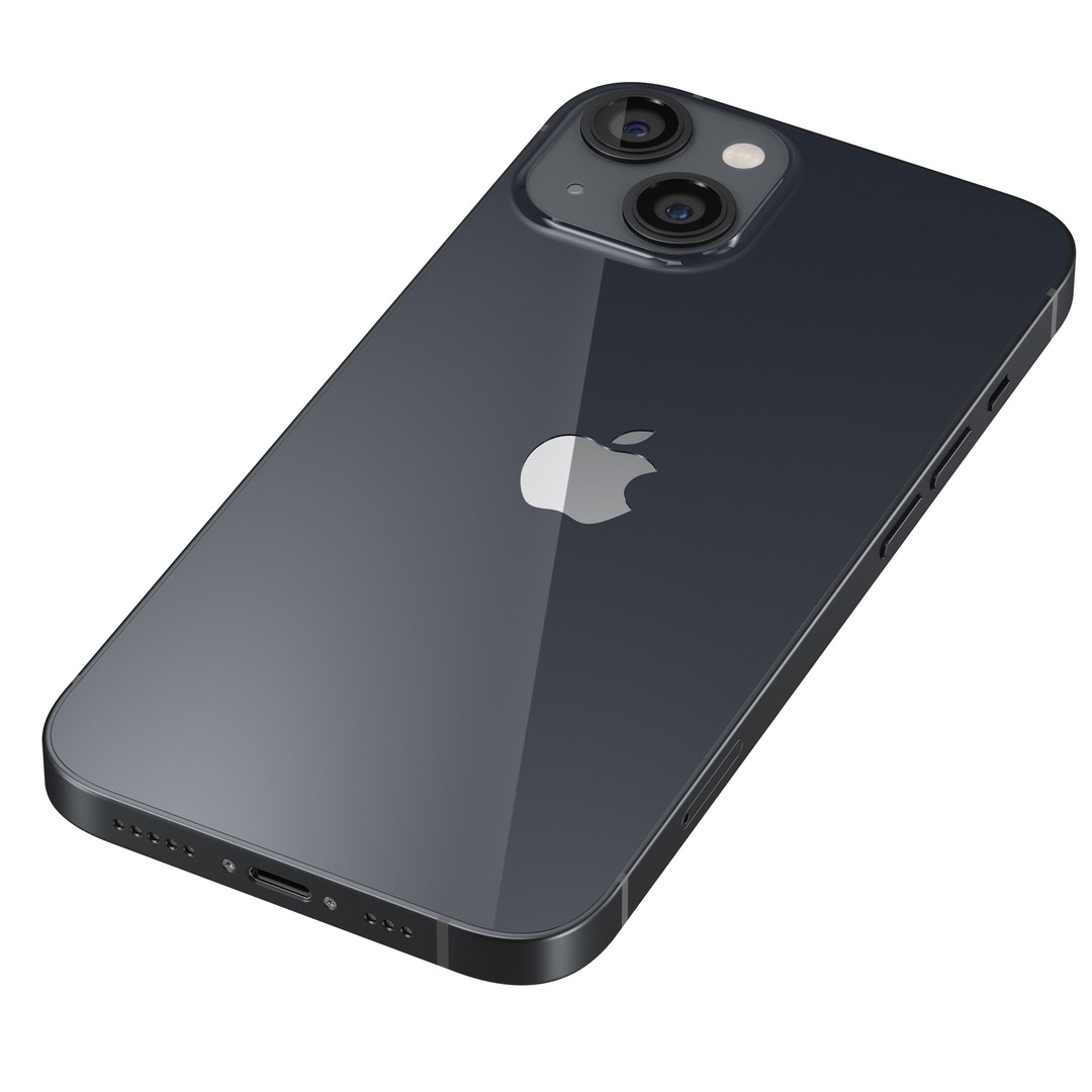 iPhone 13 3D Model – Realistic Polygon Mesh with PBR Textures - View 6