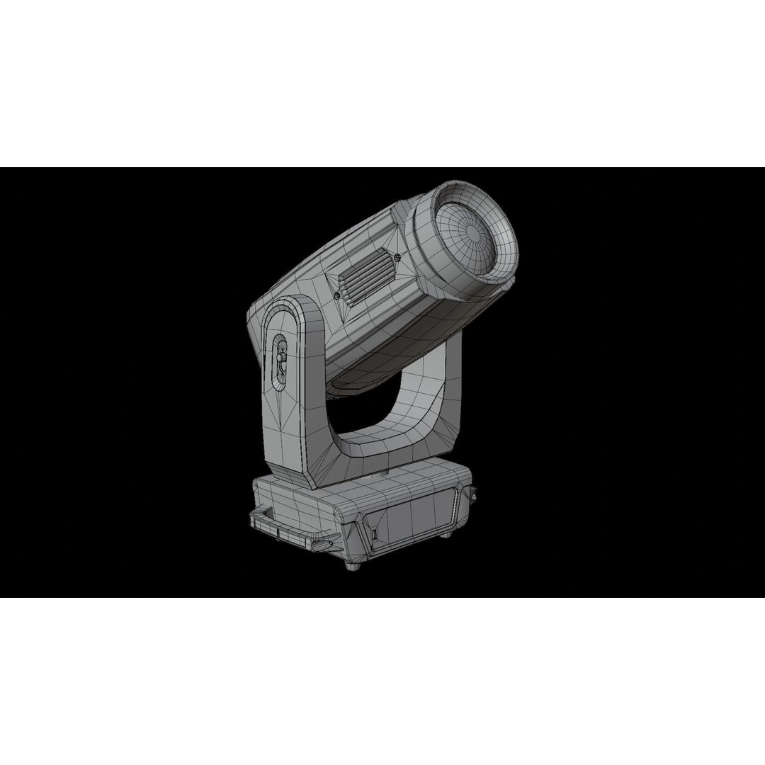 Moving Light 3D Model – Low Poly PBR Asset for Stage and Studio