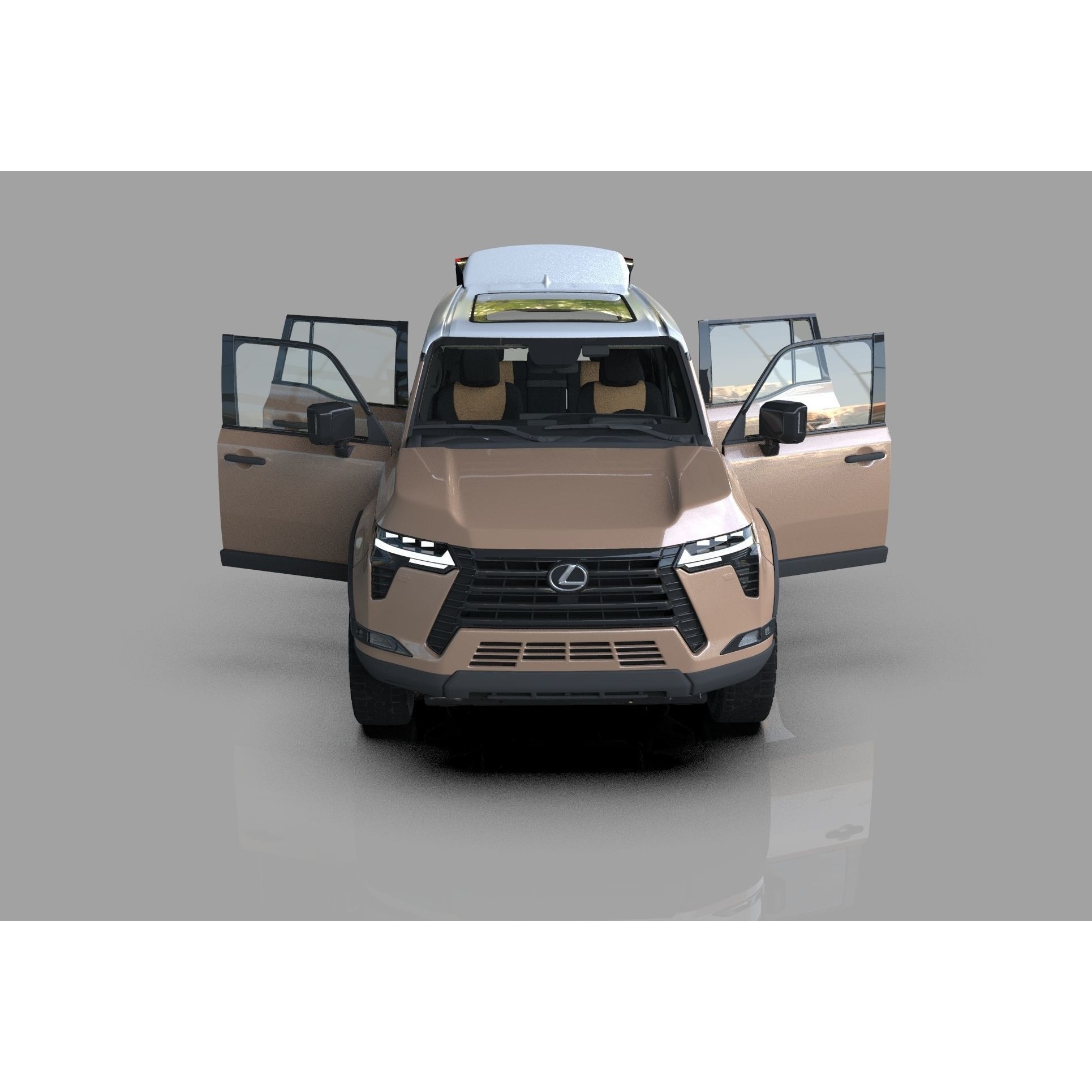Lexus GX 2024 - High-Poly Interior 3D Model - View 10