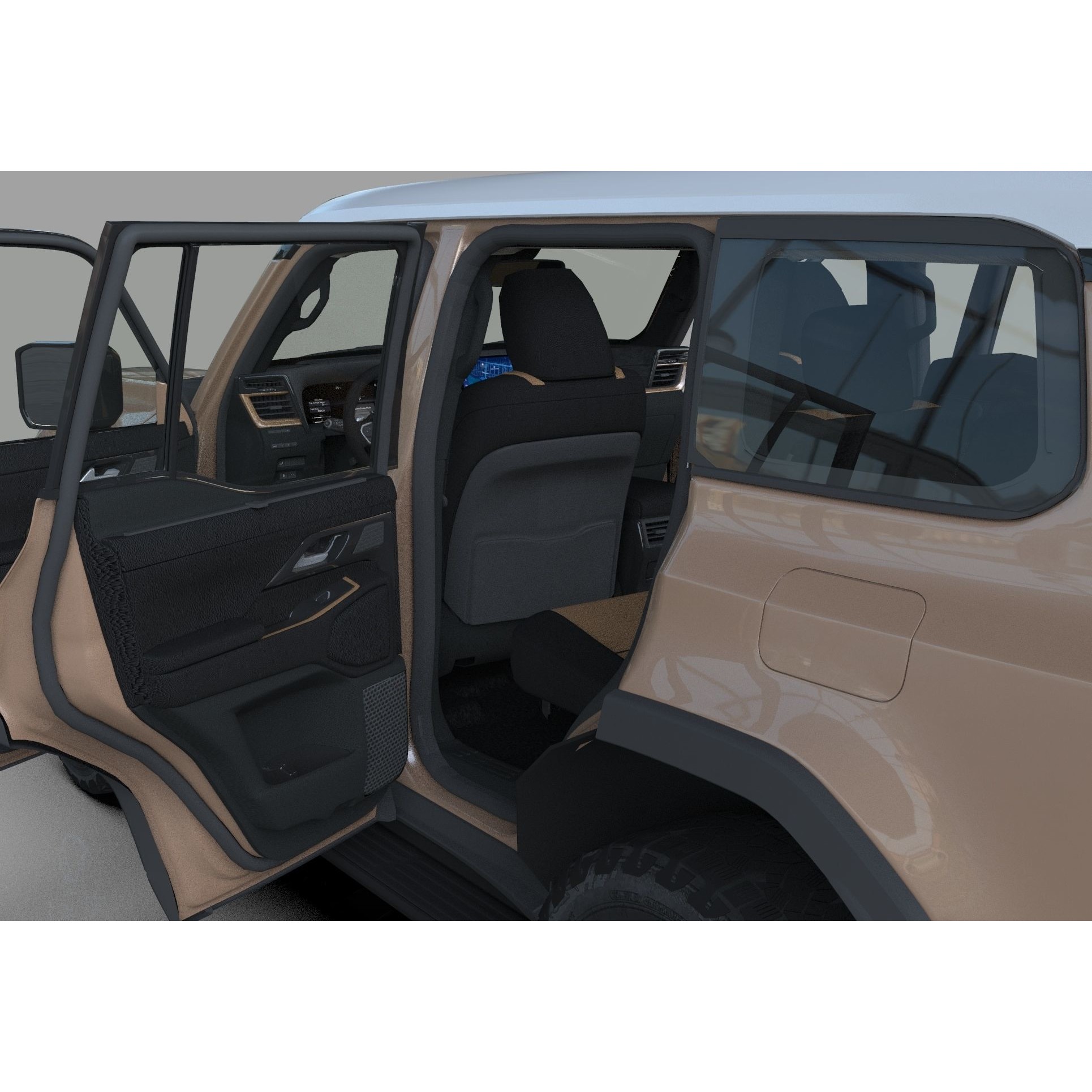 Lexus GX 2024 - High-Poly Interior 3D Model - View 16