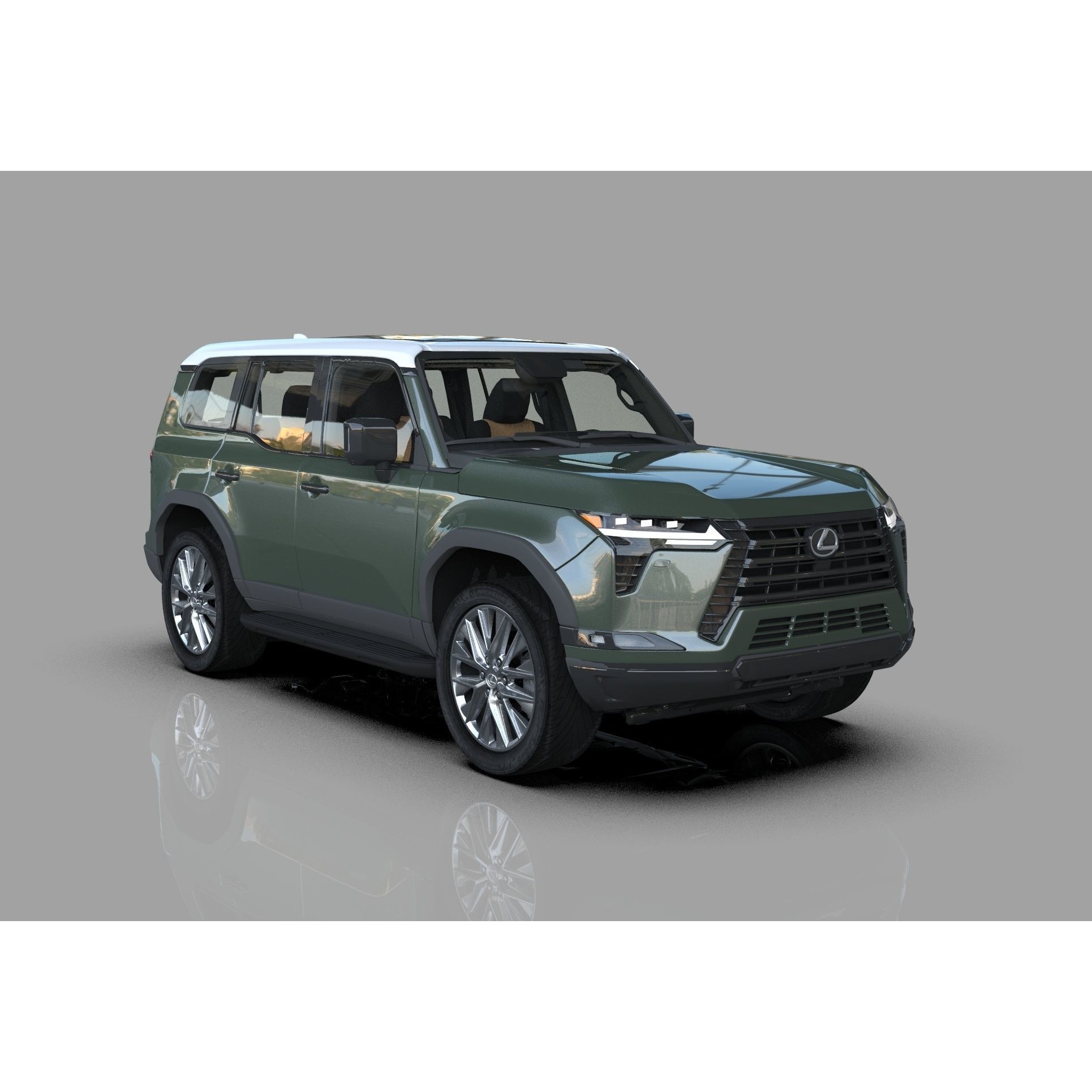 Lexus GX 2024 - High-Poly Interior 3D Model - View 18