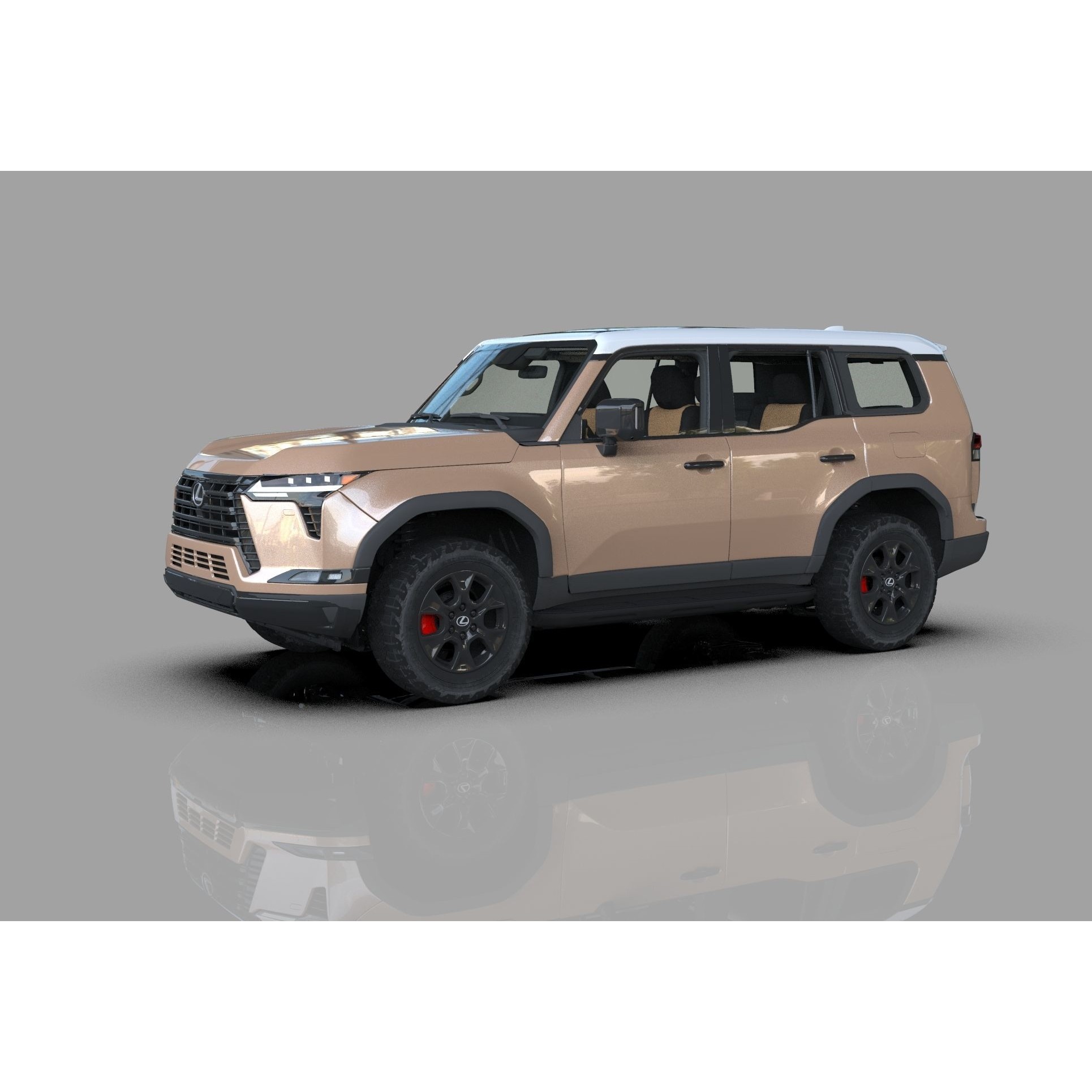 Lexus GX 2024 - High-Poly Interior 3D Model - View 3