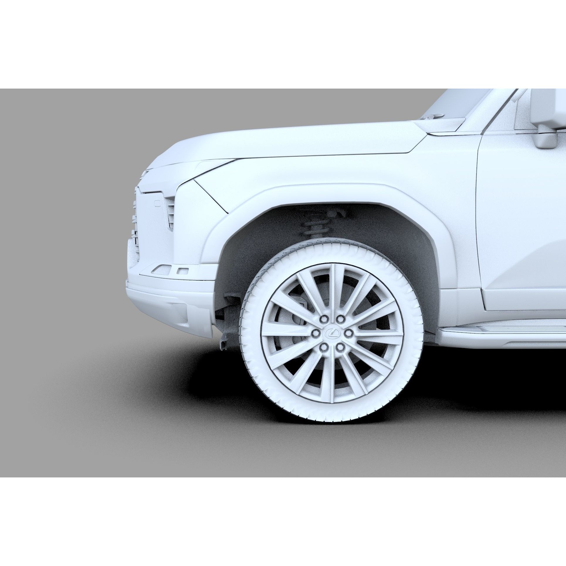 Lexus GX 2024 - High-Poly Interior 3D Model - View 30