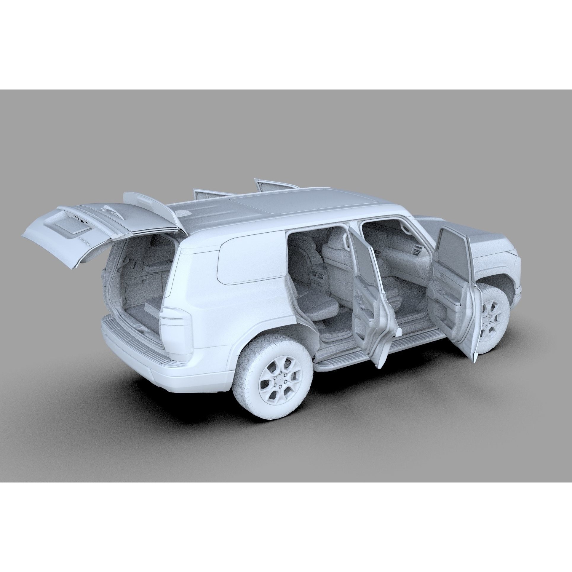 Lexus GX 2024 - High-Poly Interior 3D Model - View 32