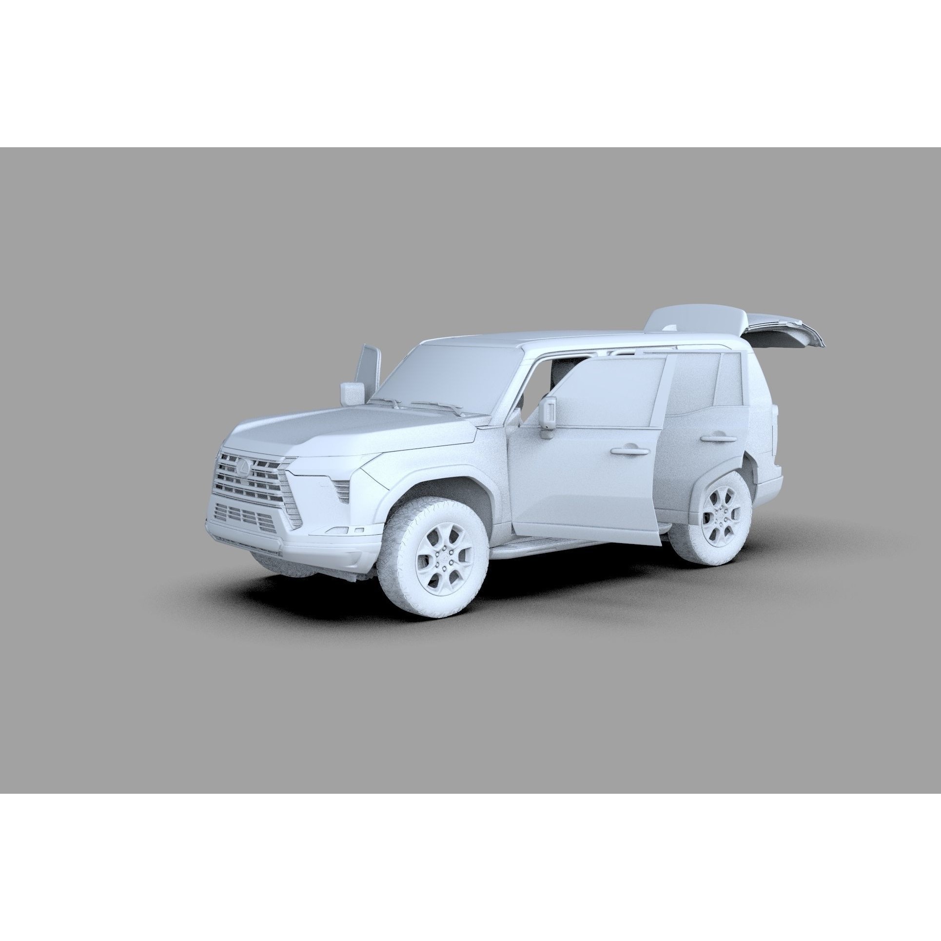 Lexus GX 2024 - High-Poly Interior 3D Model - View 34