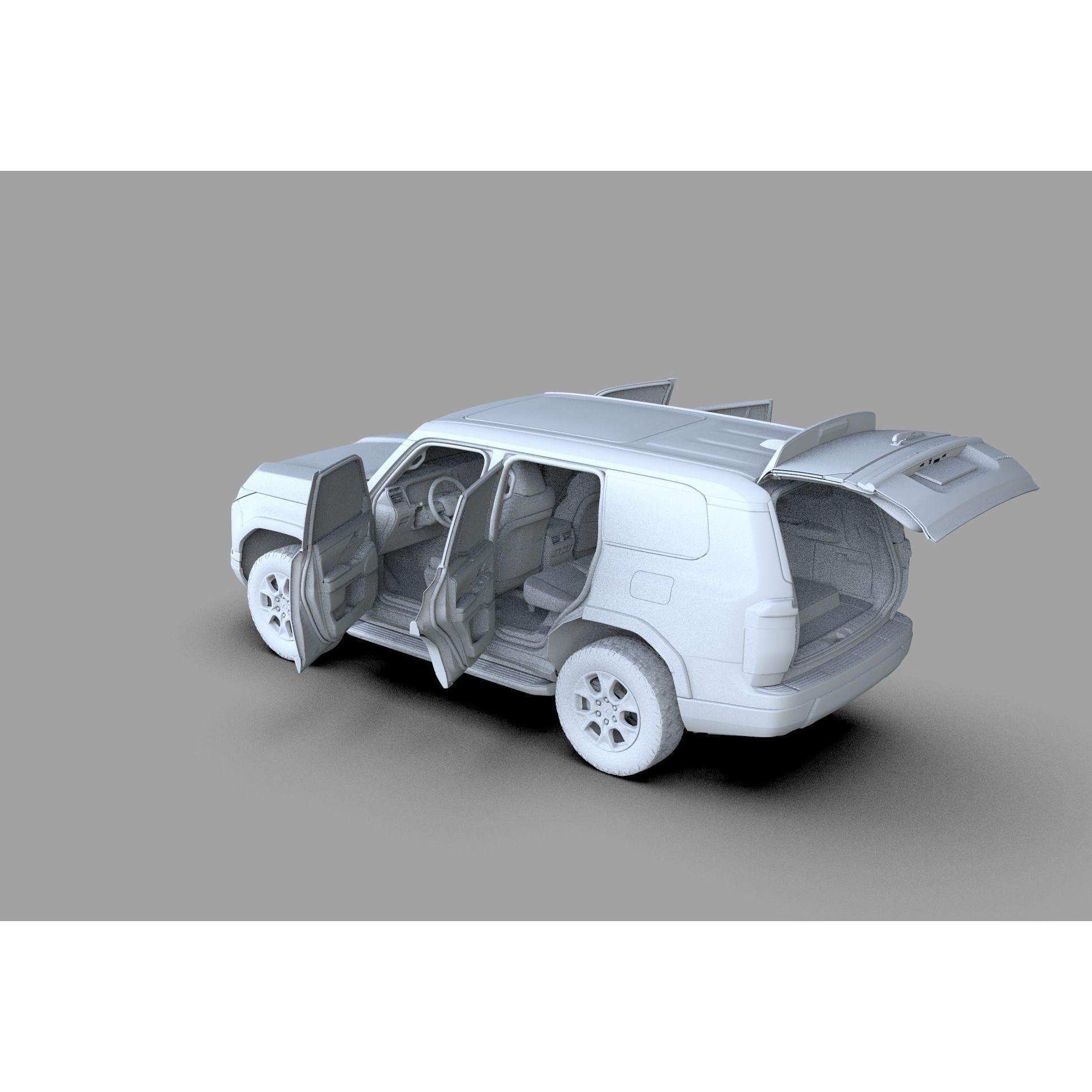 Lexus GX 2024 - High-Poly Interior 3D Model - View 35