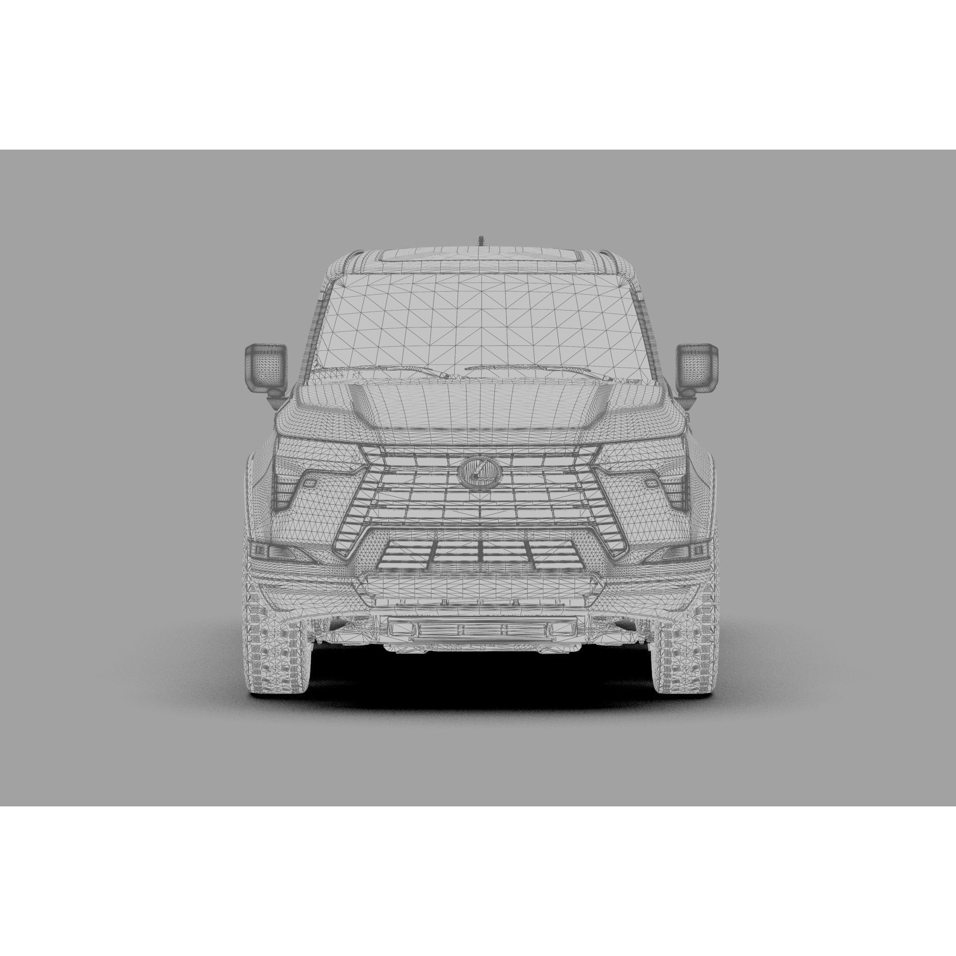Lexus GX 2024 - High-Poly Interior 3D Model - View 40
