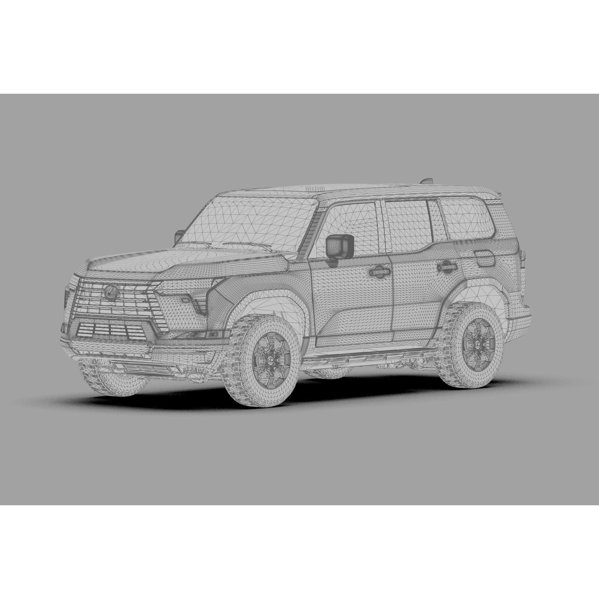 Lexus GX 2024 - High-Poly Interior 3D Model - View 41
