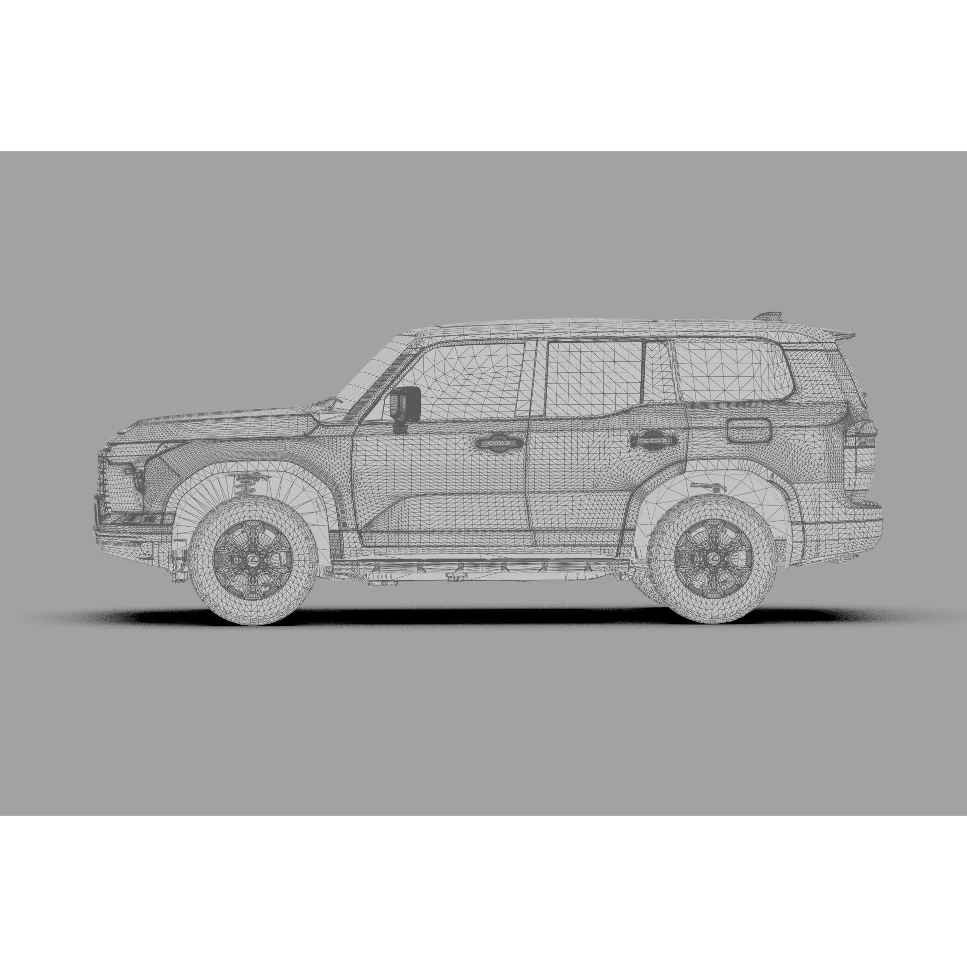 Lexus GX 2024 - High-Poly Interior 3D Model - View 42