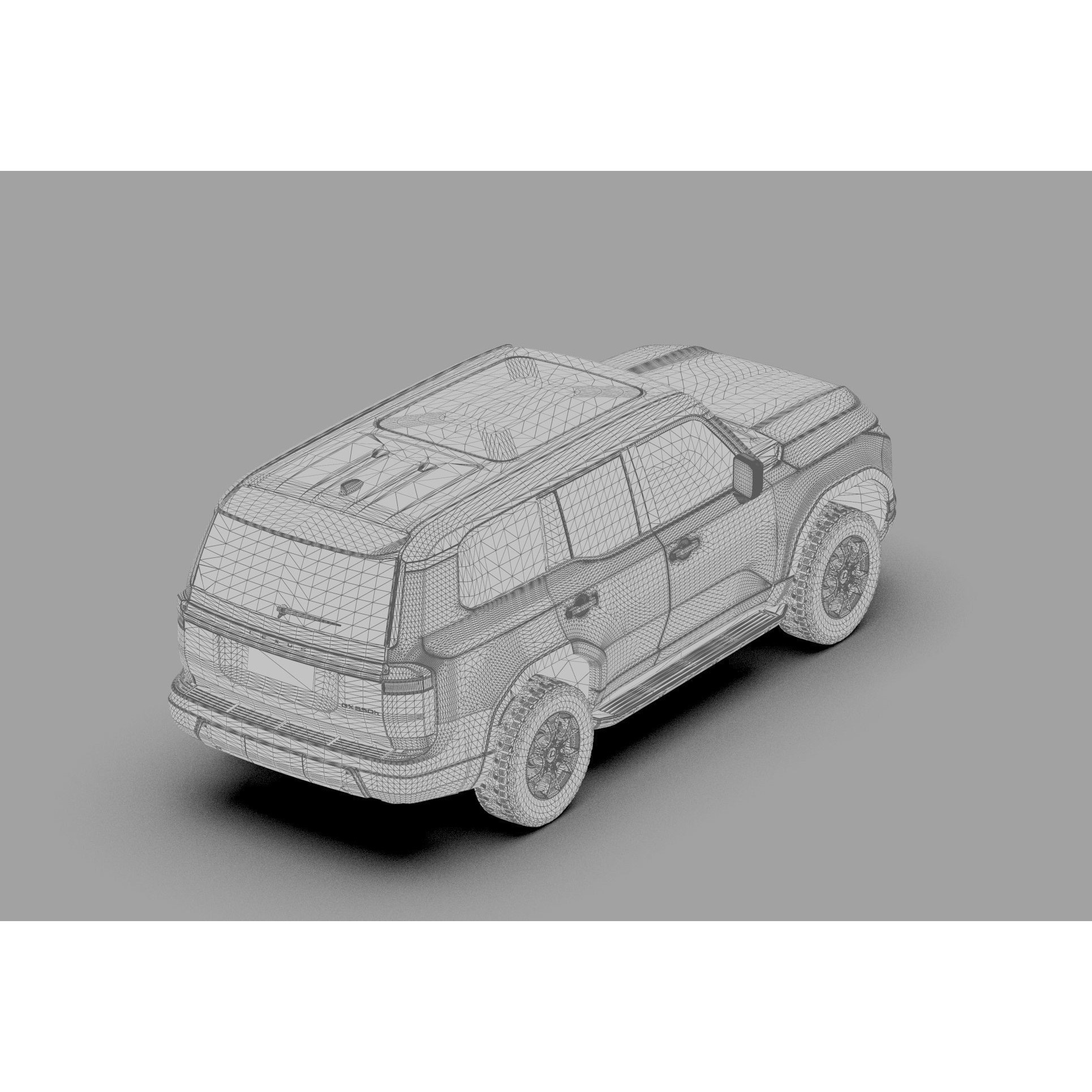 Lexus GX 2024 - High-Poly Interior 3D Model - View 44