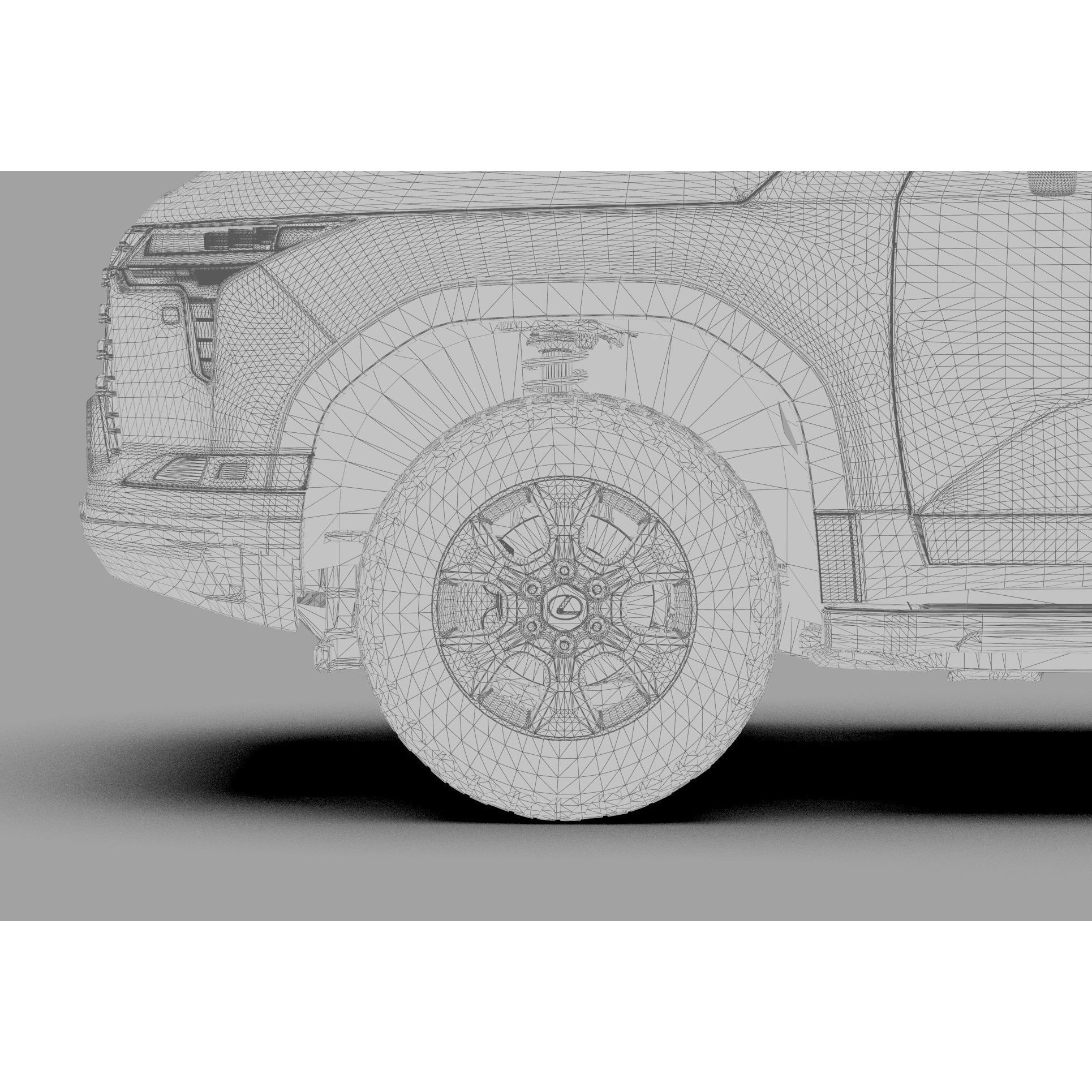 Lexus GX 2024 - High-Poly Interior 3D Model - View 46