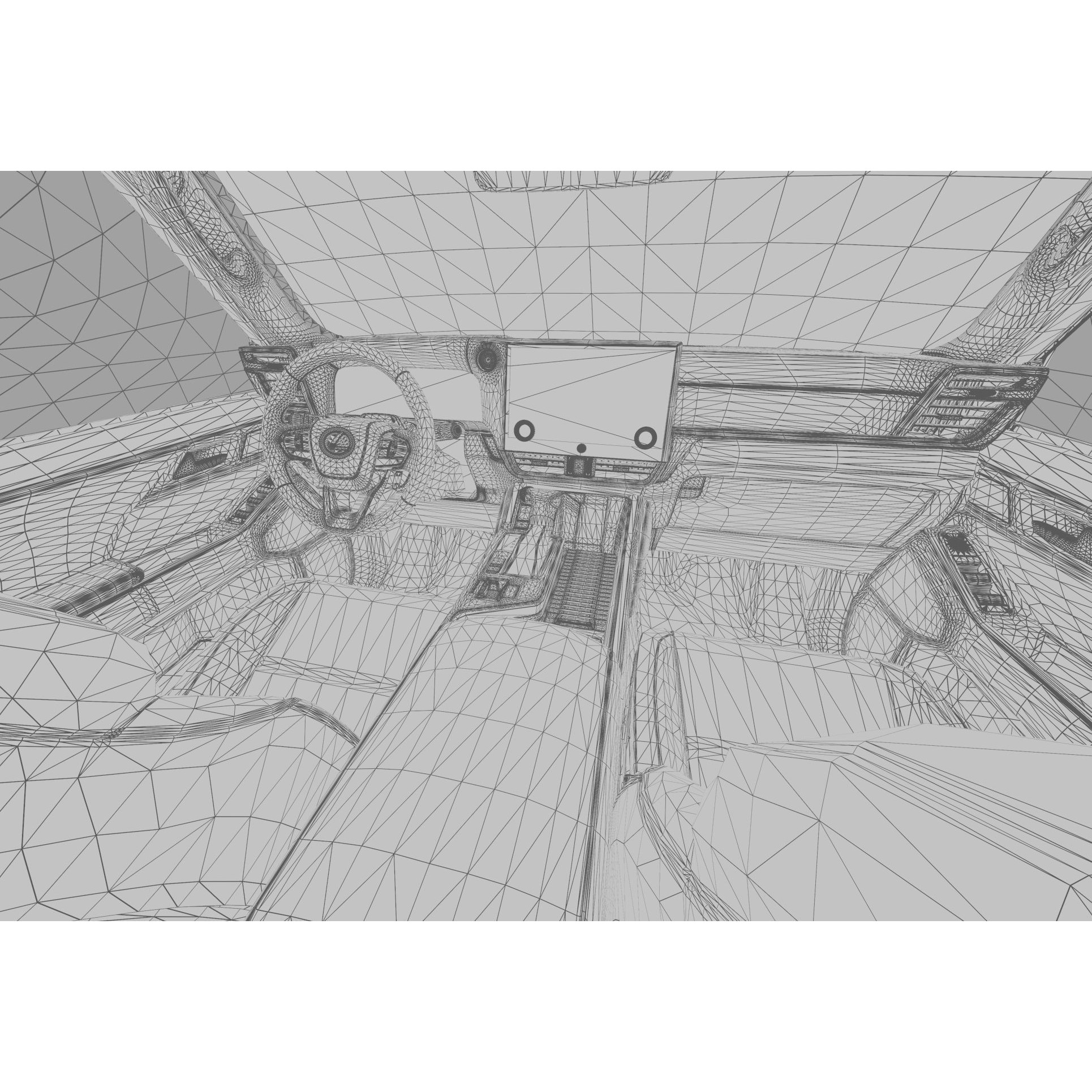Lexus GX 2024 - High-Poly Interior 3D Model - View 49