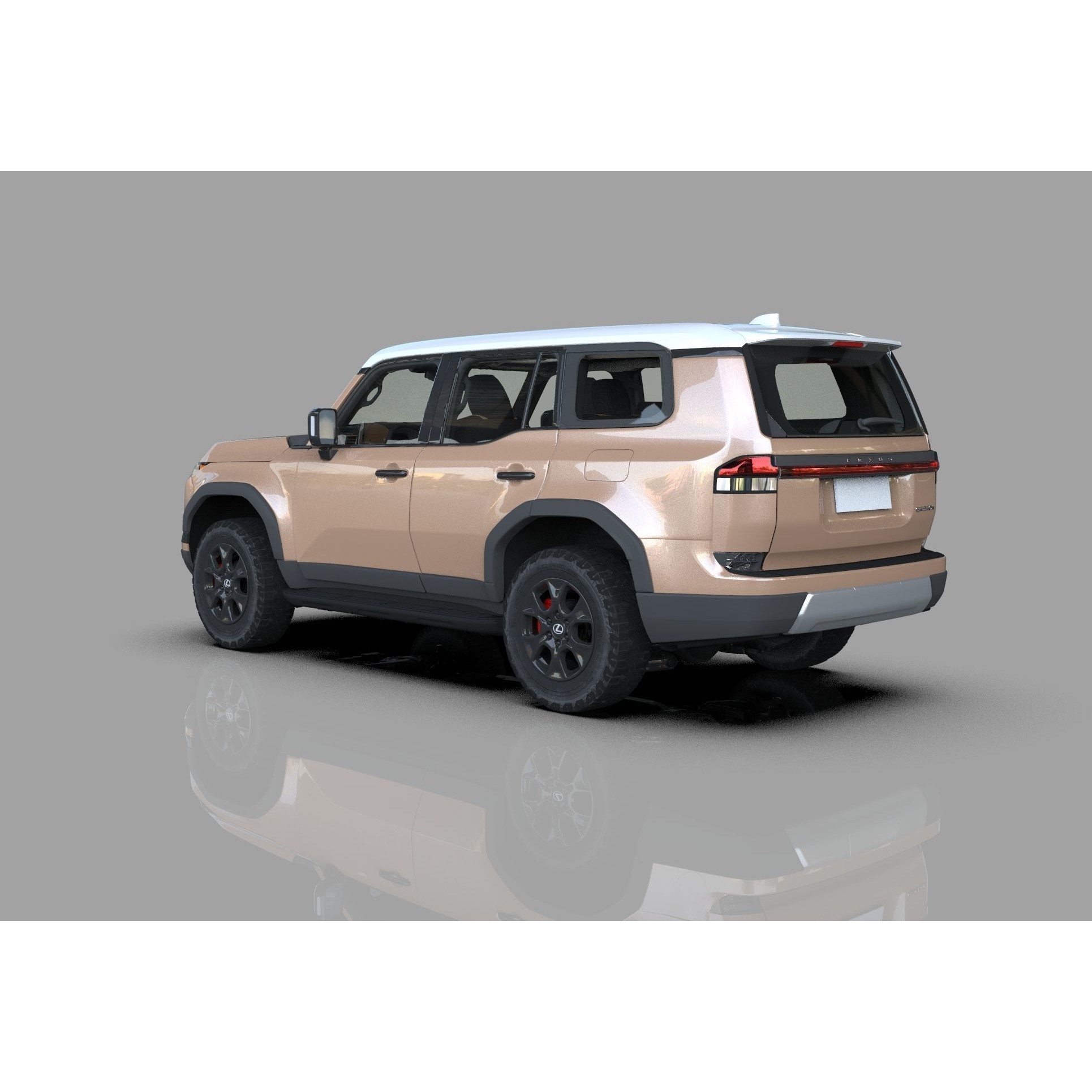 Lexus GX 2024 - High-Poly Interior 3D Model - View 5