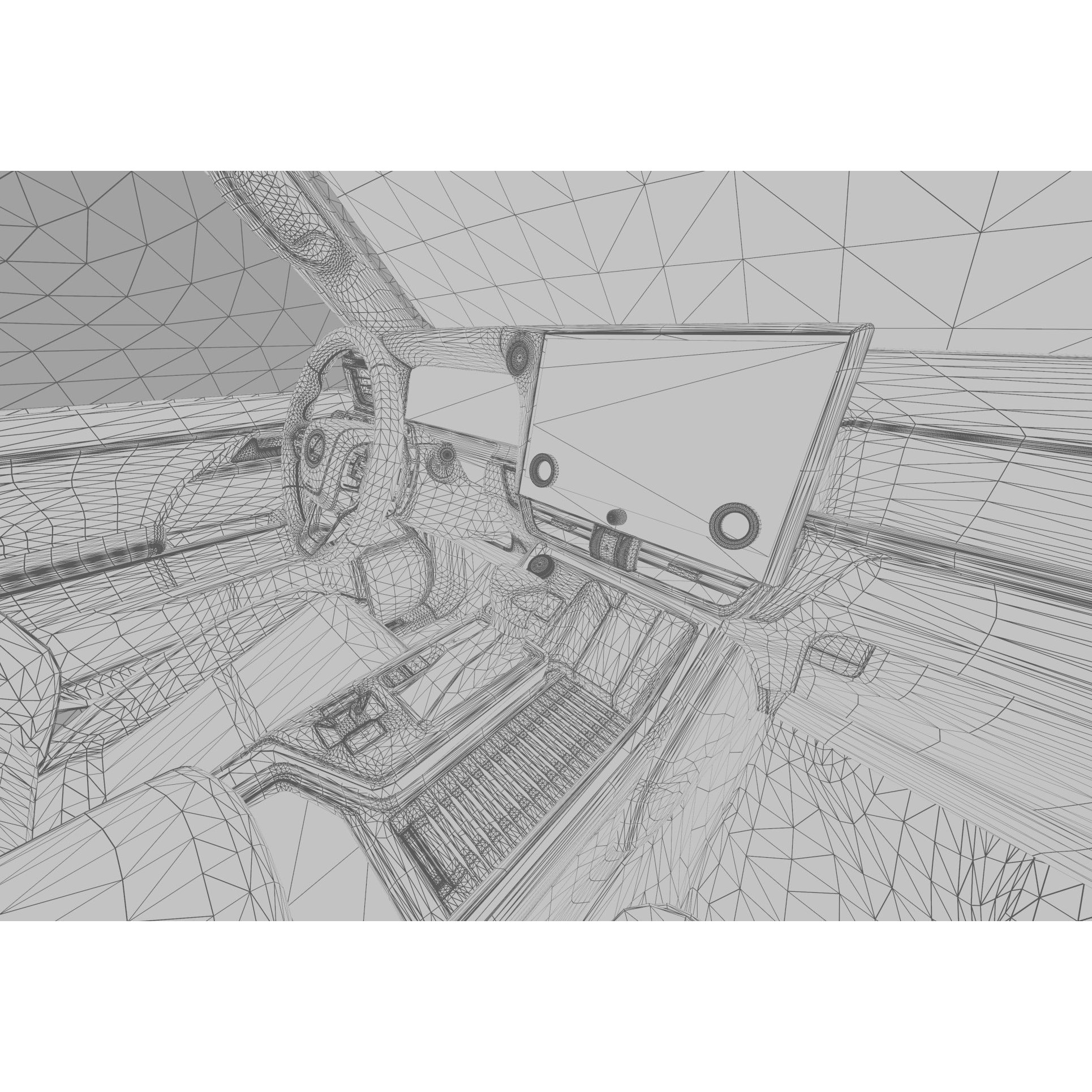 Lexus GX 2024 - High-Poly Interior 3D Model - View 50