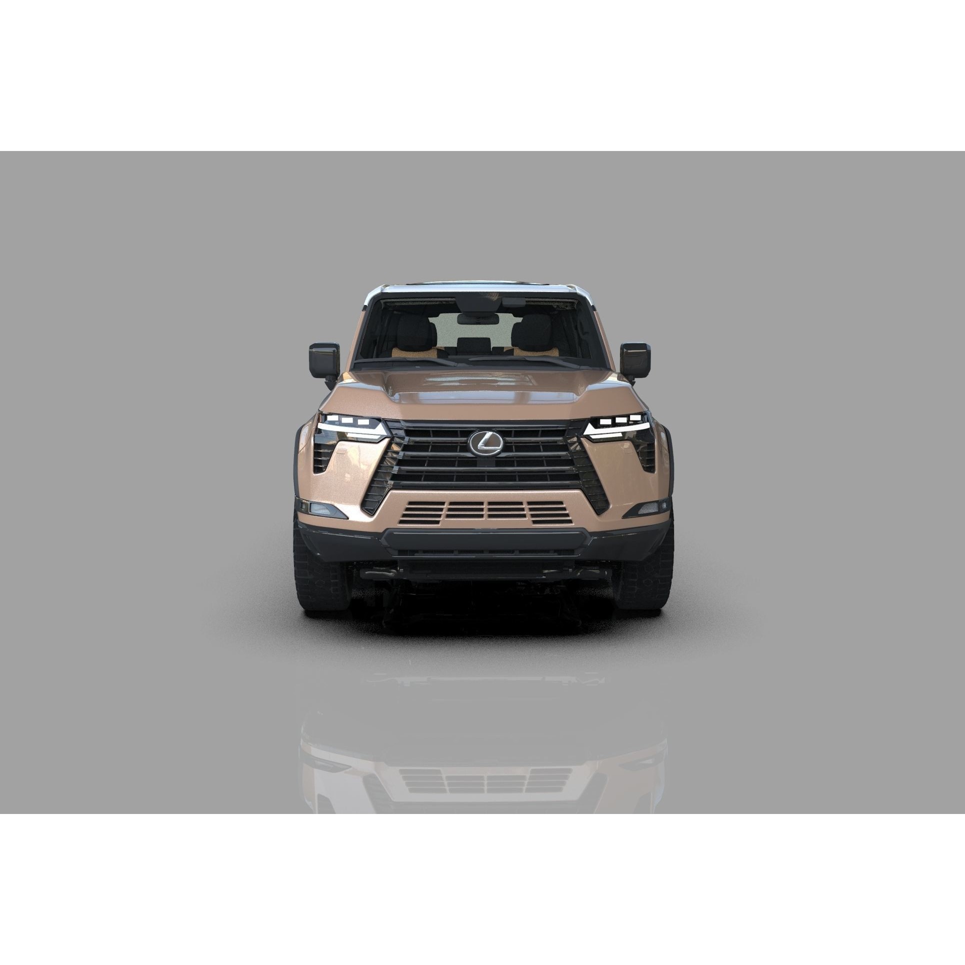 Lexus GX 2024 - High-Poly Interior 3D Model - View 6