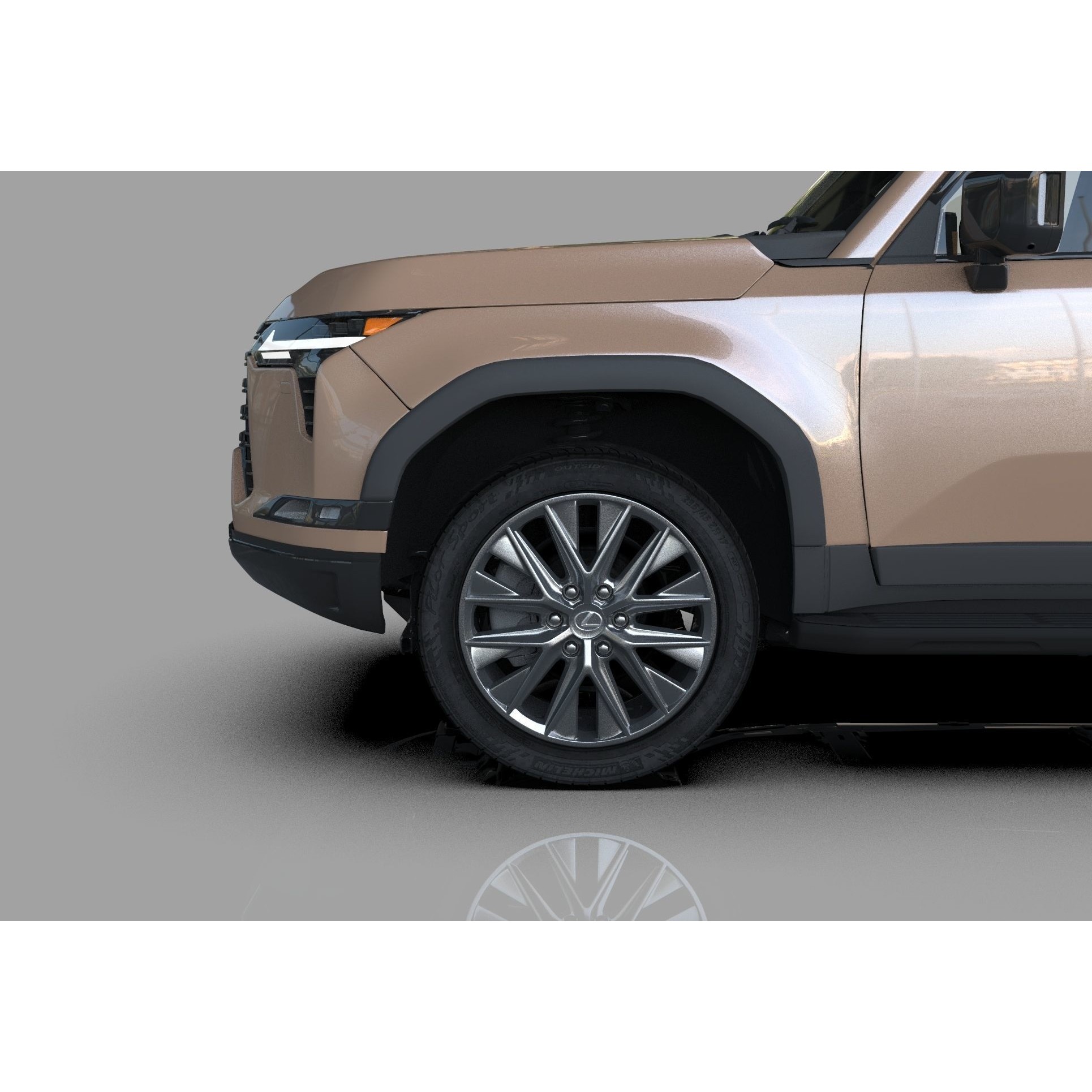 Lexus GX 2024 - High-Poly Interior 3D Model - View 8