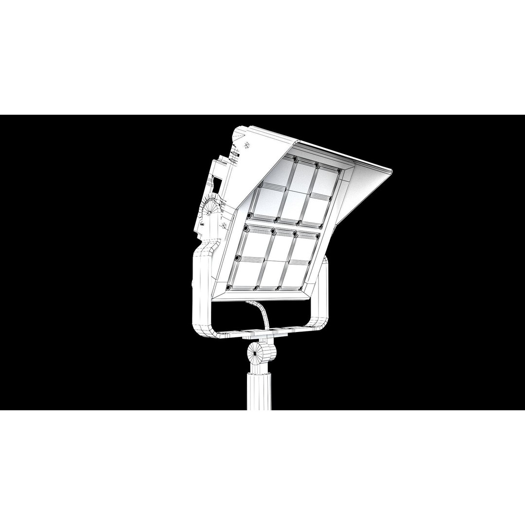 PBR Light 3D Model – Low Poly Illumination Asset, FBX, Blender