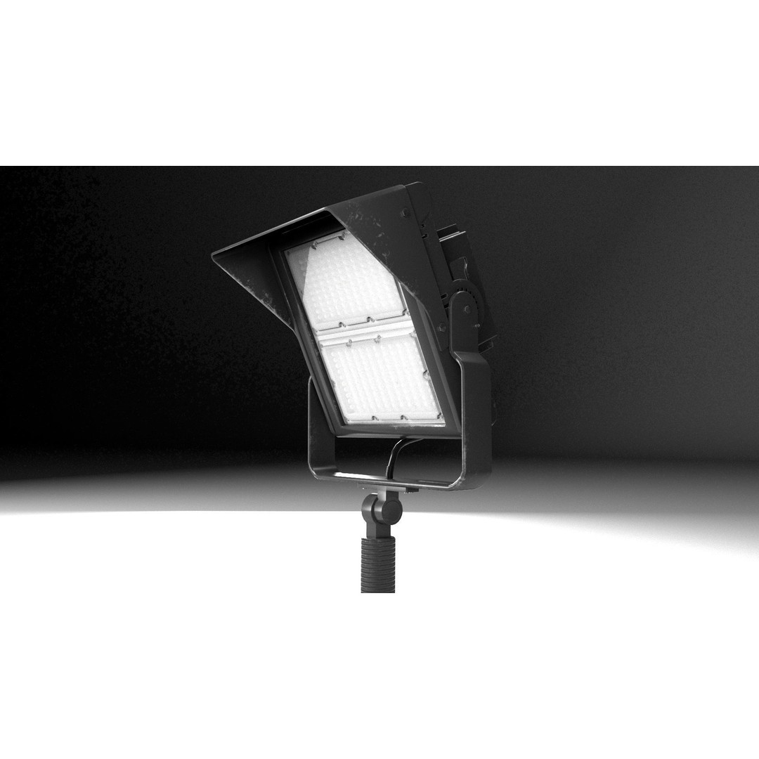 PBR Light 3D Model – Low Poly Illumination Asset, FBX, Blender - View 17