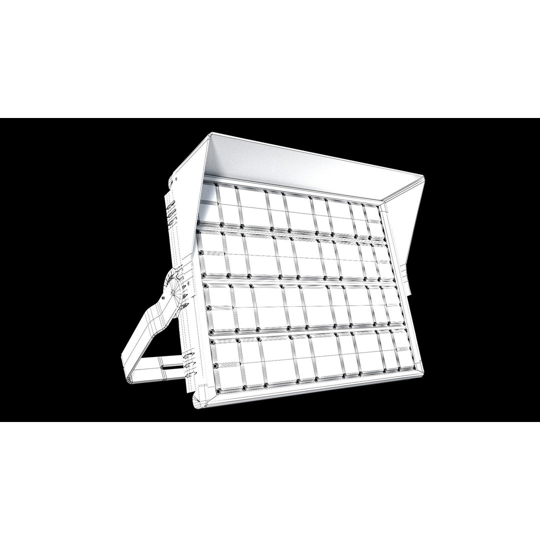 PBR Light 3D Model – Low Poly Illumination Asset, FBX, Blender - View 22