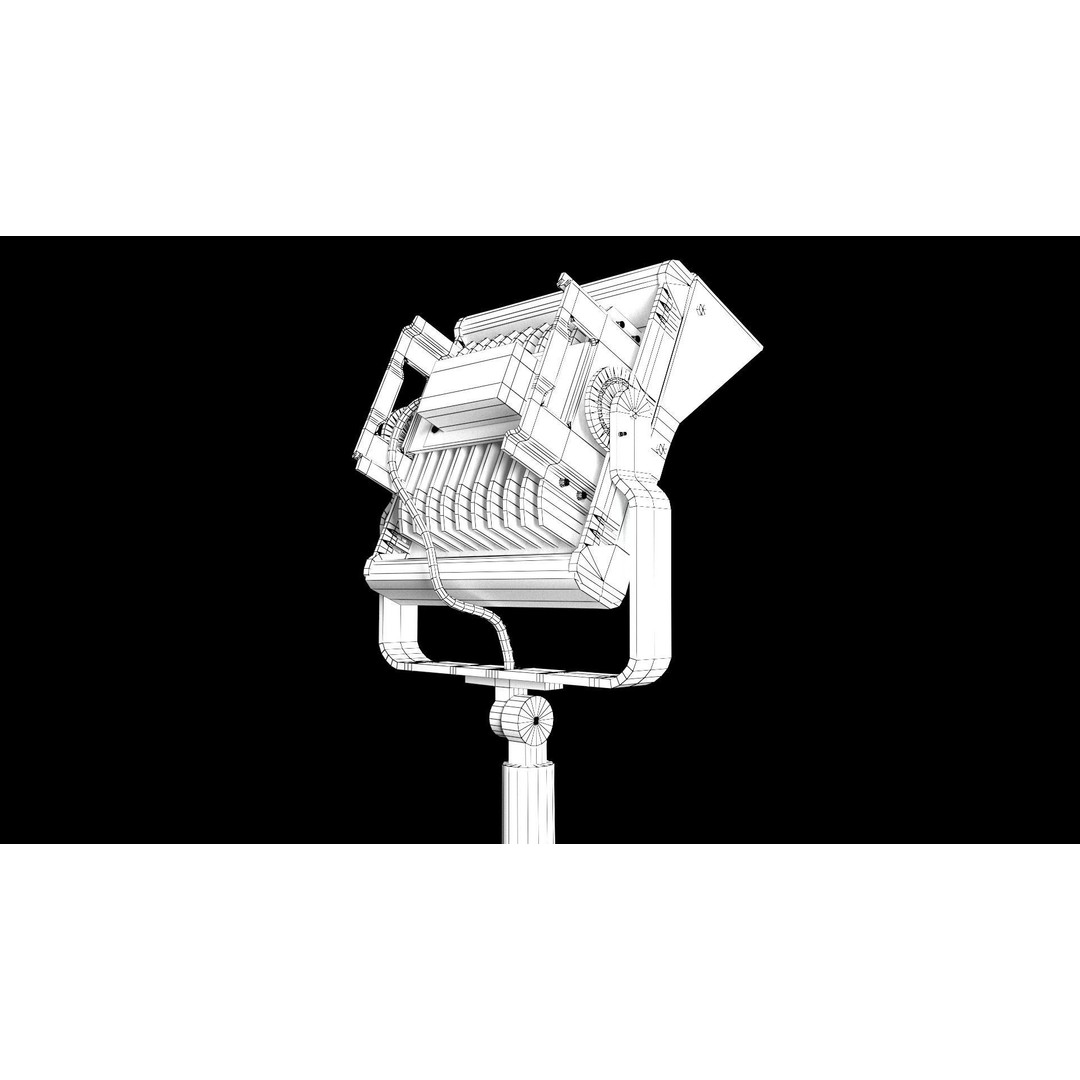PBR Light 3D Model – Low Poly Illumination Asset, FBX, Blender - View 26