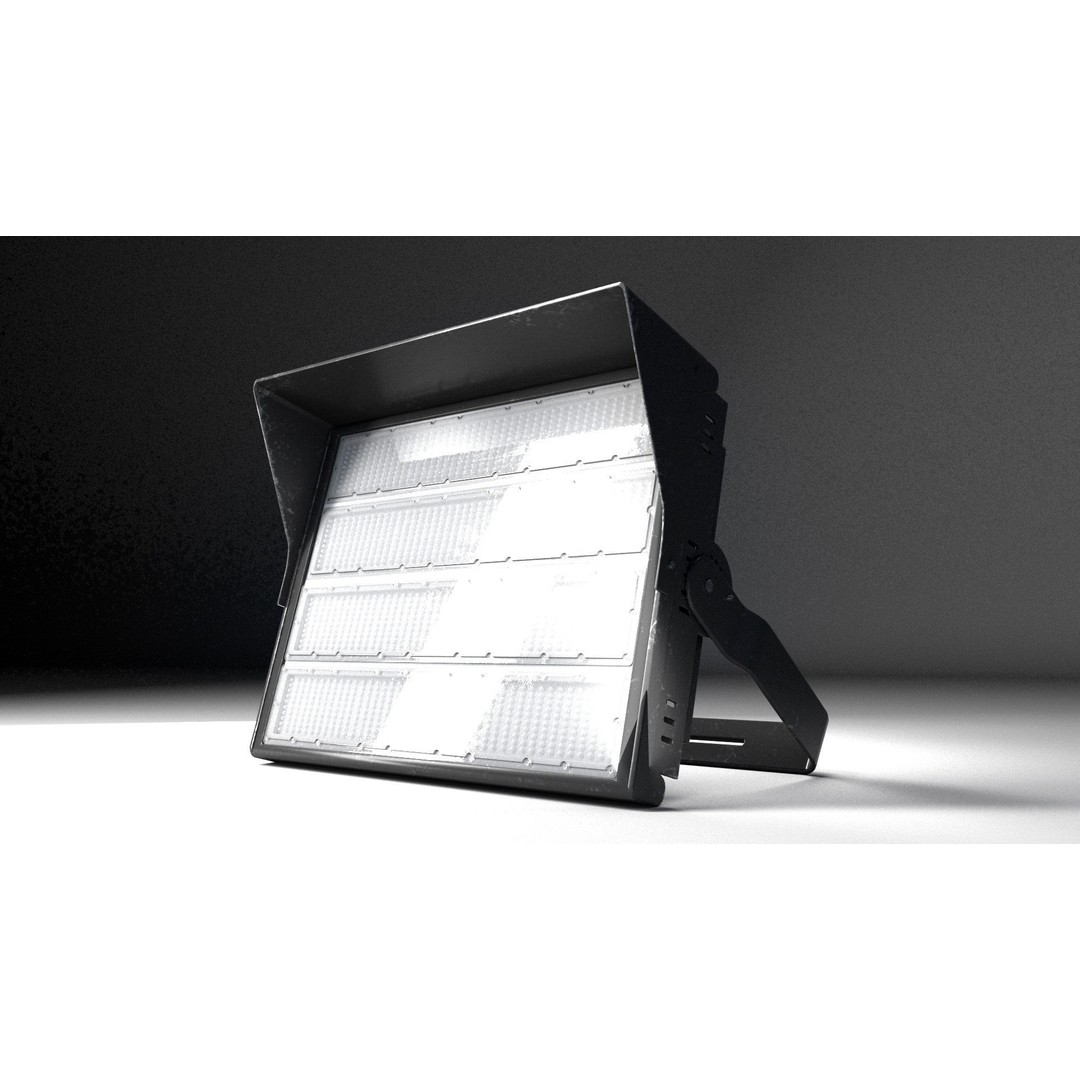 PBR Light 3D Model – Low Poly Illumination Asset, FBX, Blender - View 7