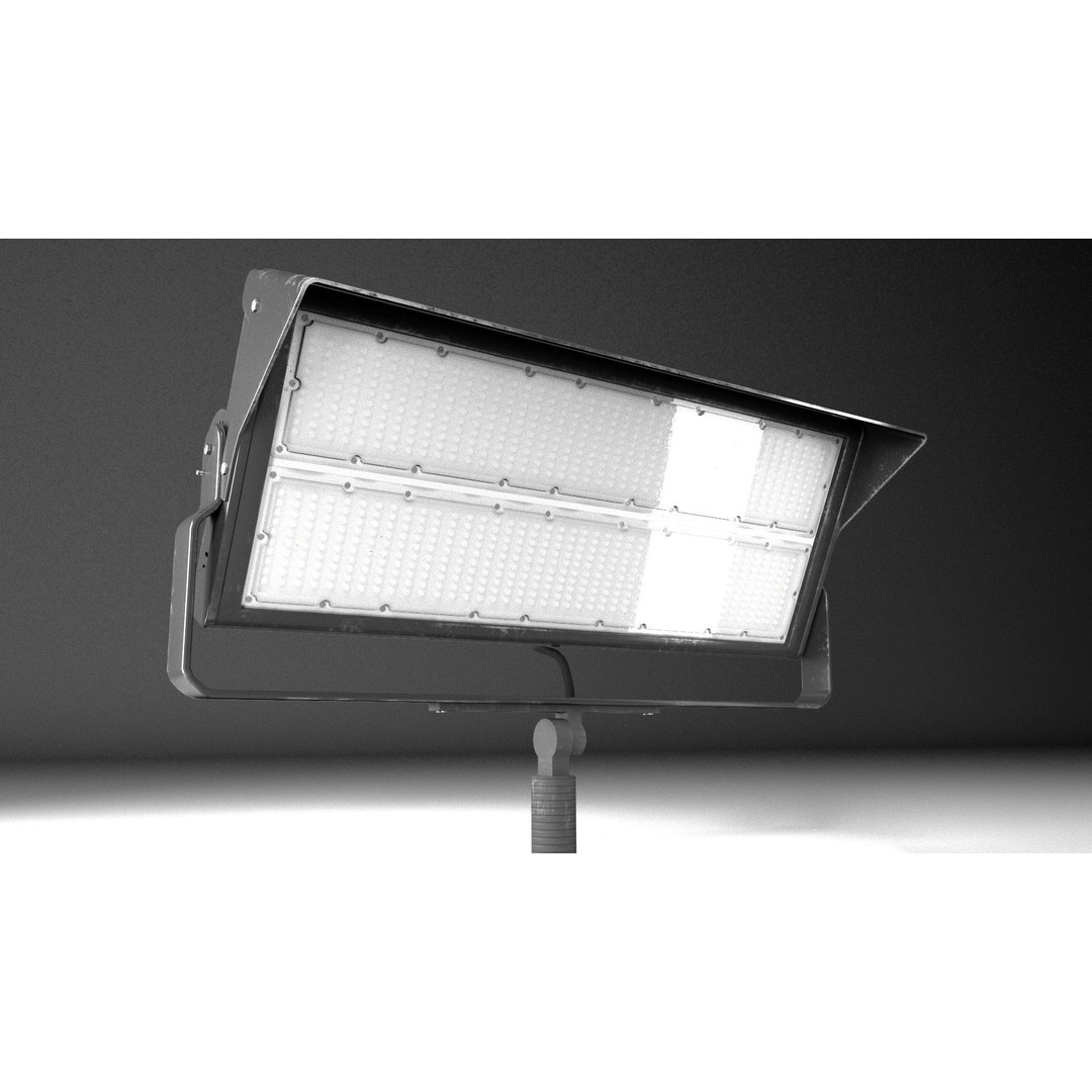 PBR Light 3D Model – Low Poly Illumination Asset, FBX, Blender - View 8