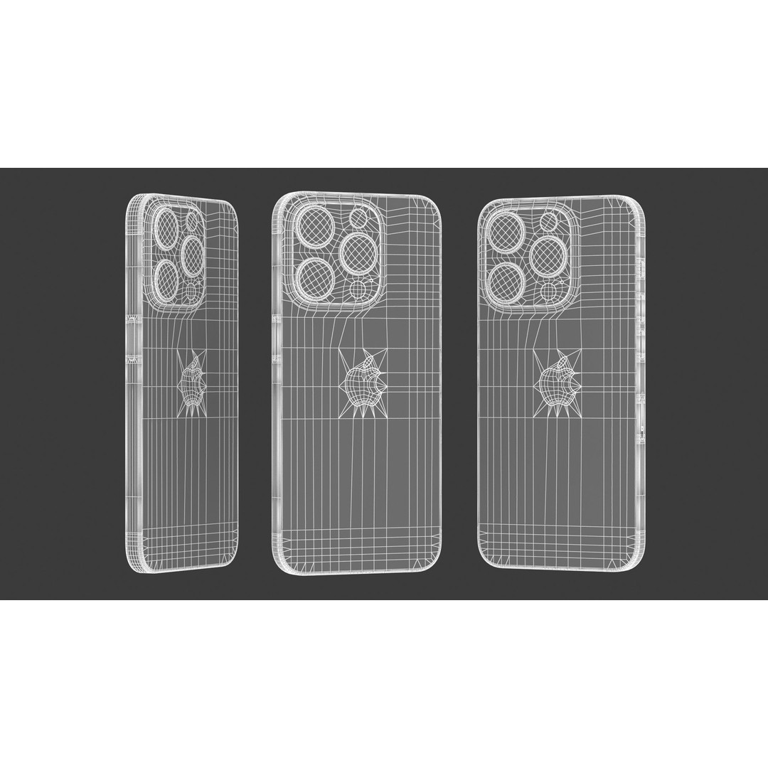 Apple iPhone 15 Pro Max 3D Model – High Poly PBR Asset, FBX & OBJ - View 20