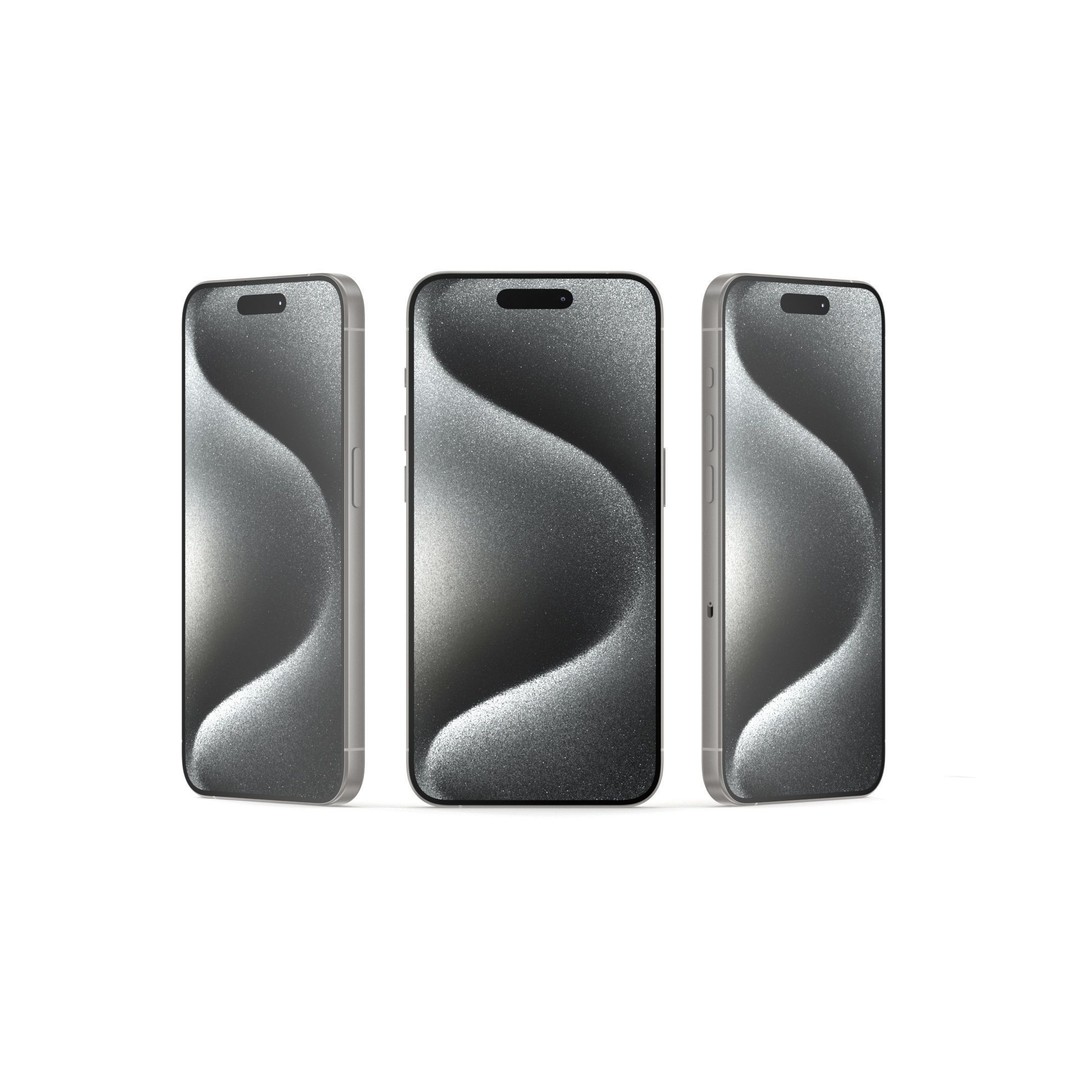 Apple iPhone 15 Pro Max 3D Model – High Poly PBR Asset, FBX & OBJ - View 9