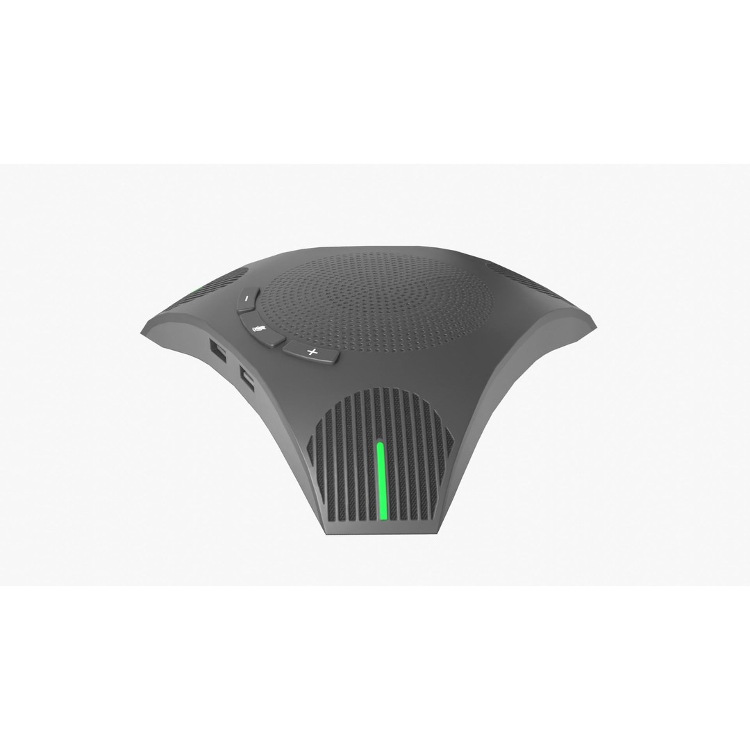 Conference Microphone 3D Model – Low Poly PBR Model, FBX, OBJ - View 5