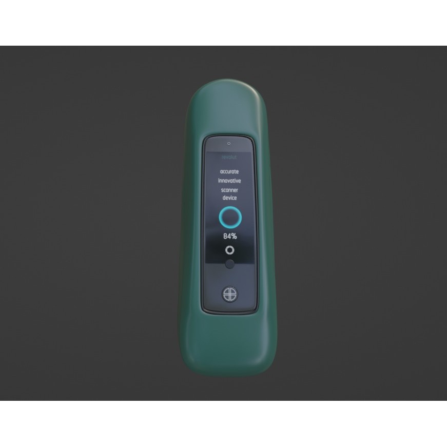 Handheld Scanner 3D Model – Low Poly Ergonomic Design, FBX - View 6