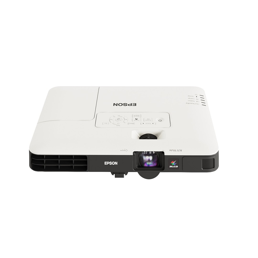Epson Projectors 3D Model – Realistic Projection Setup with Screens - View 14