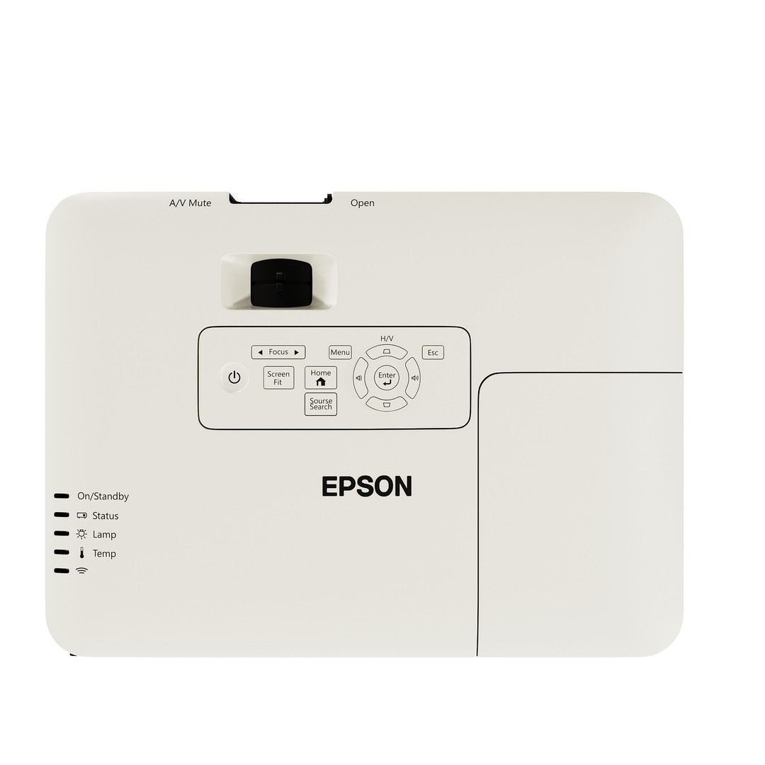 Epson Projectors 3D Model – Realistic Projection Setup with Screens - View 16