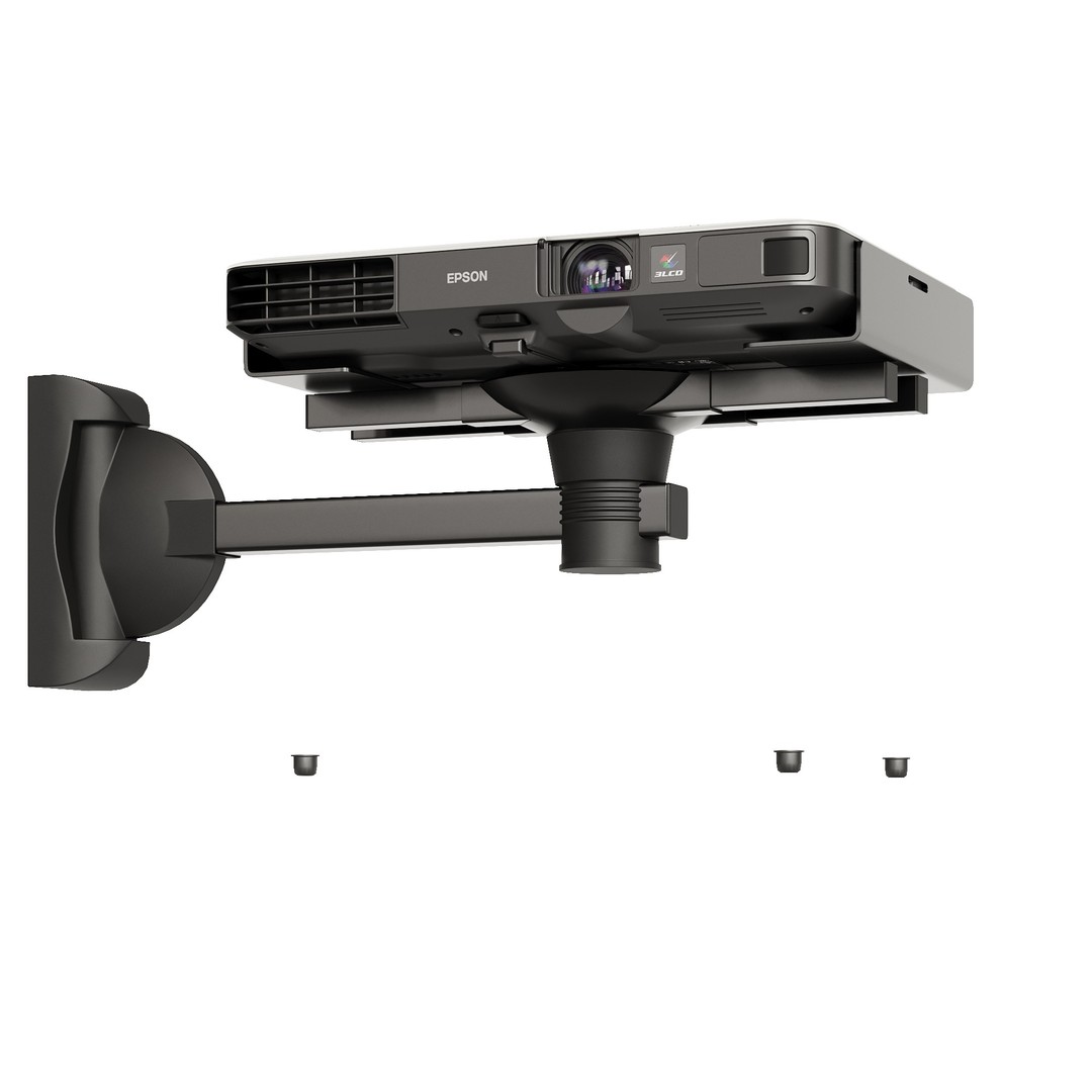 Epson Projectors 3D Model – Realistic Projection Setup with Screens - View 8