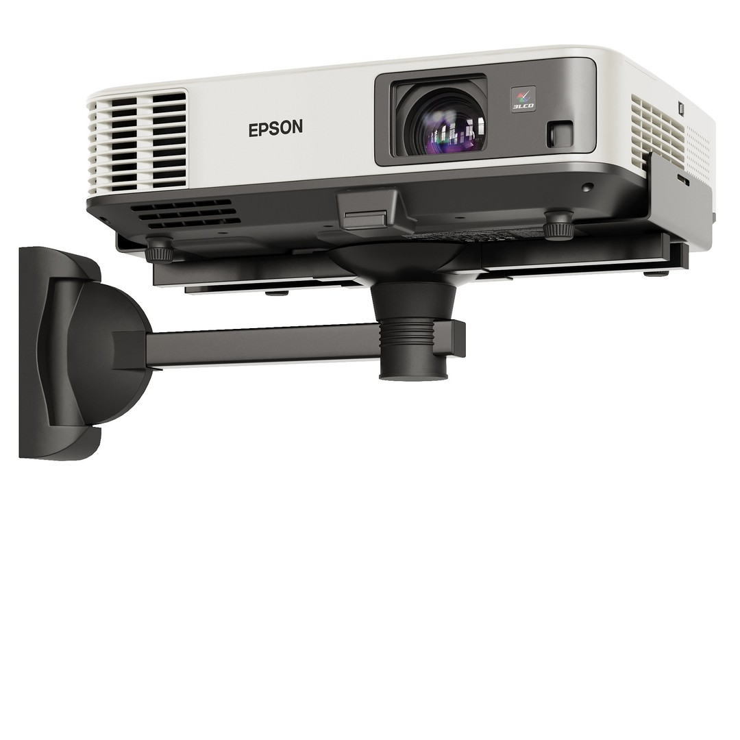 Epson Projectors 3D Model – Realistic Projection Setup with Screens - View 9
