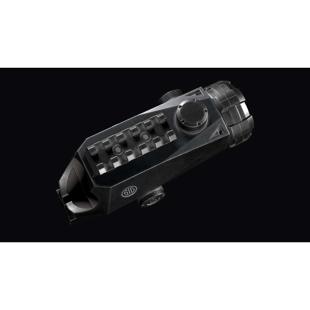 Sig Sauer BRAVO4 3D Model – Low Poly Tactical Rifle Scope, FBX - View 10