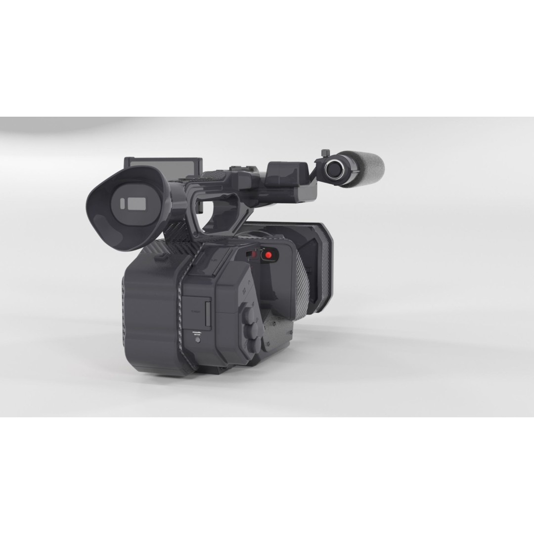 Panasonic AG-DVX200 3D Model – Realistic Handheld Camcorder, PBR Textures - View 12