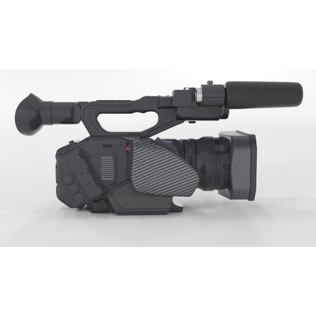 Panasonic AG-DVX200 3D Model – Realistic Handheld Camcorder, PBR Textures - View 13