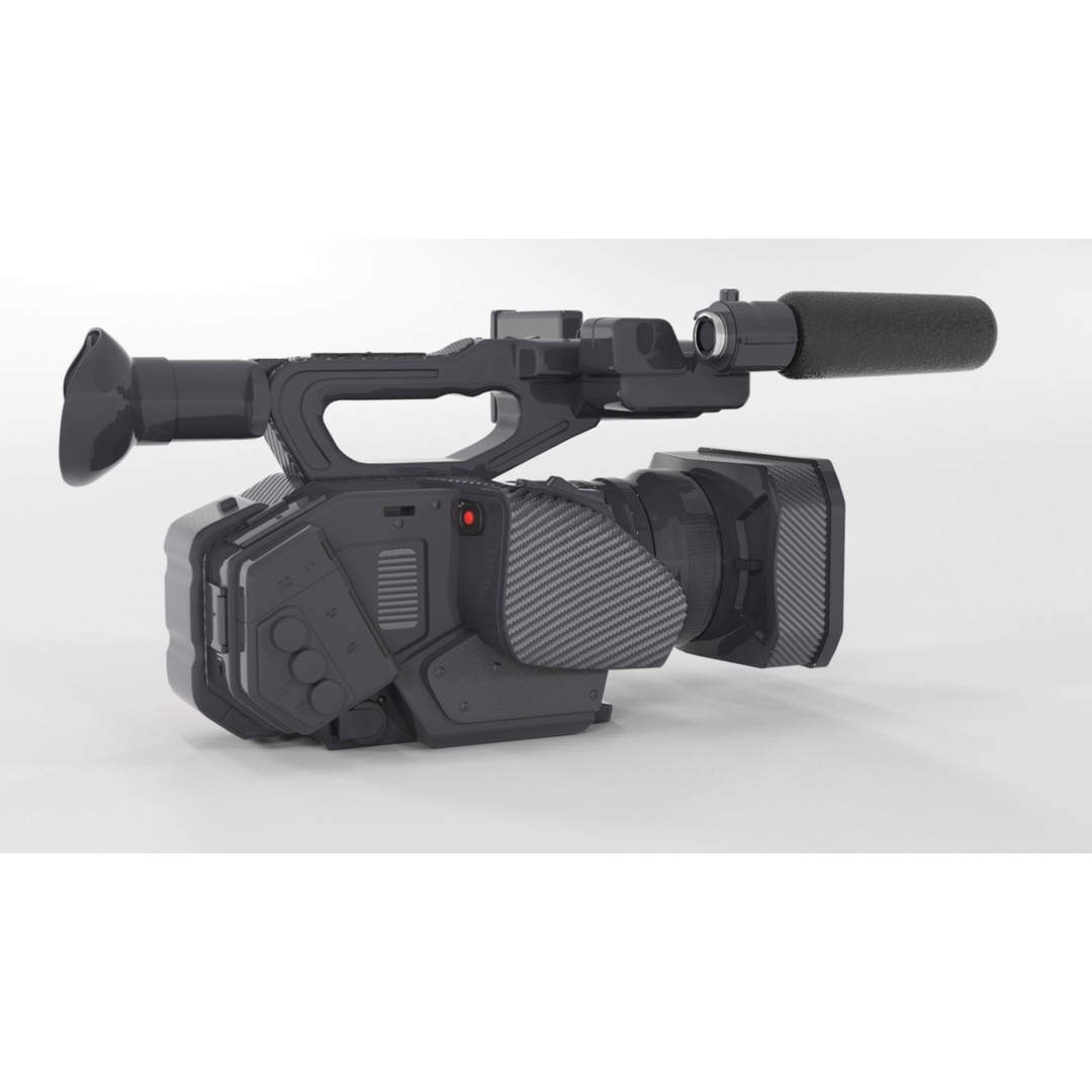 Panasonic AG-DVX200 3D Model – Realistic Handheld Camcorder, PBR Textures - View 14