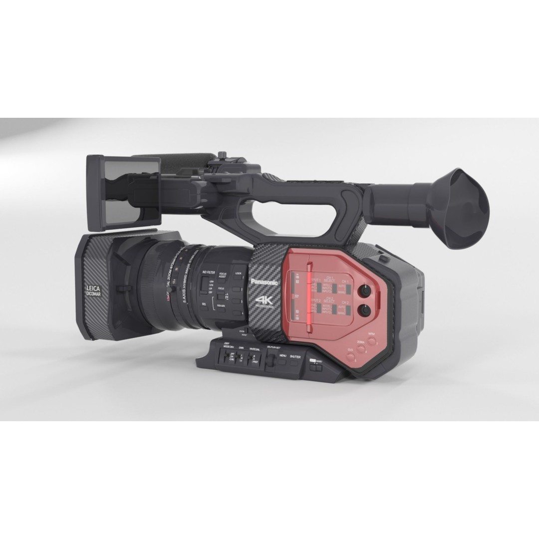 Panasonic AG-DVX200 3D Model – Realistic Handheld Camcorder, PBR Textures - View 17