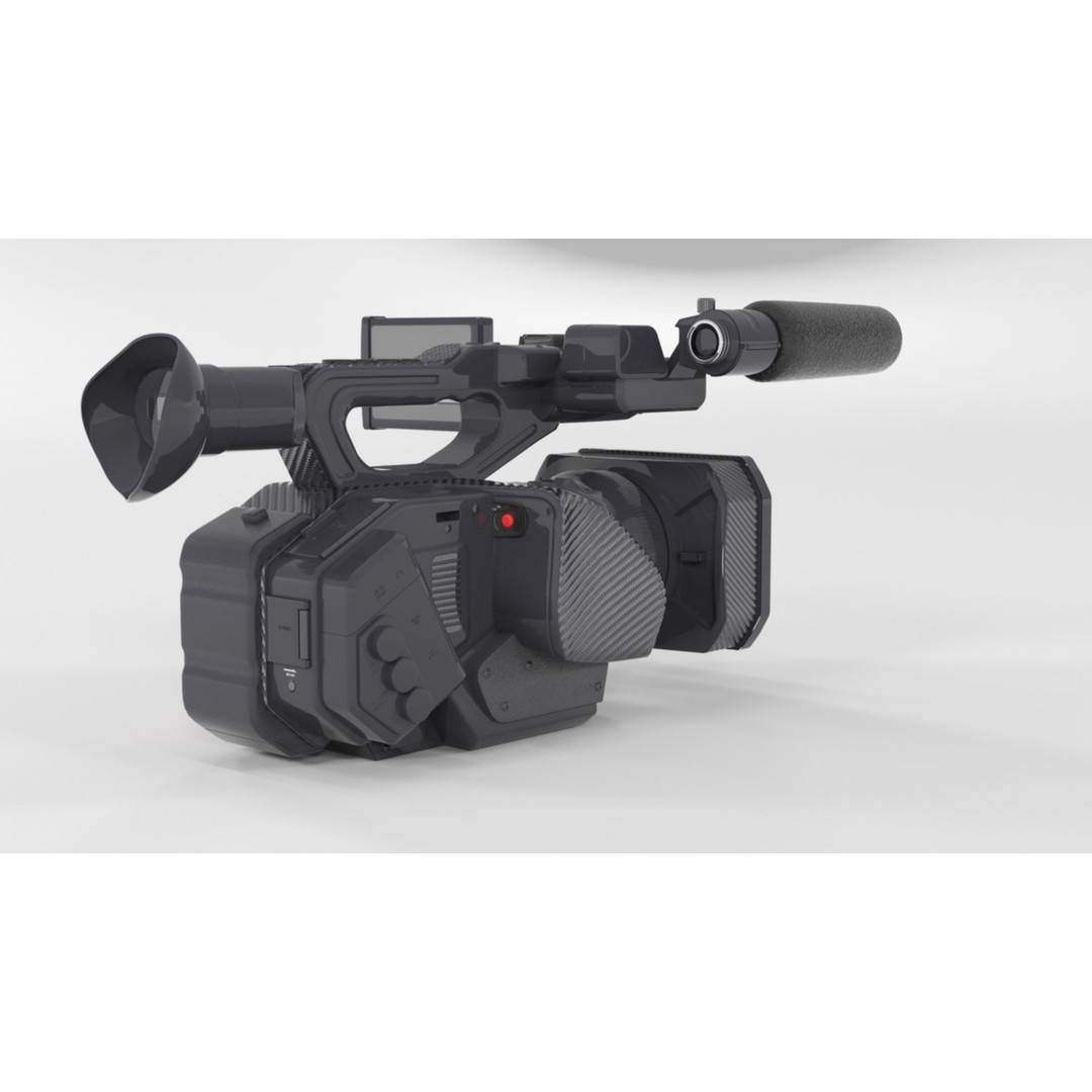Panasonic AG-DVX200 3D Model – Realistic Handheld Camcorder, PBR Textures - View 18