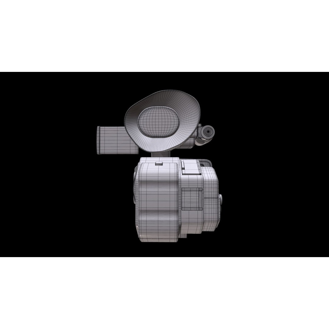 Panasonic AG-DVX200 3D Model – Realistic Handheld Camcorder, PBR Textures - View 20