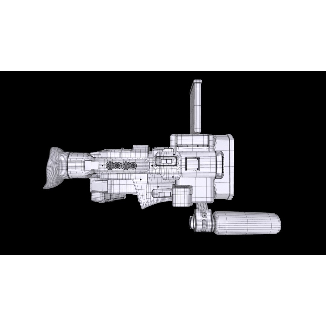 Panasonic AG-DVX200 3D Model – Realistic Handheld Camcorder, PBR Textures - View 22