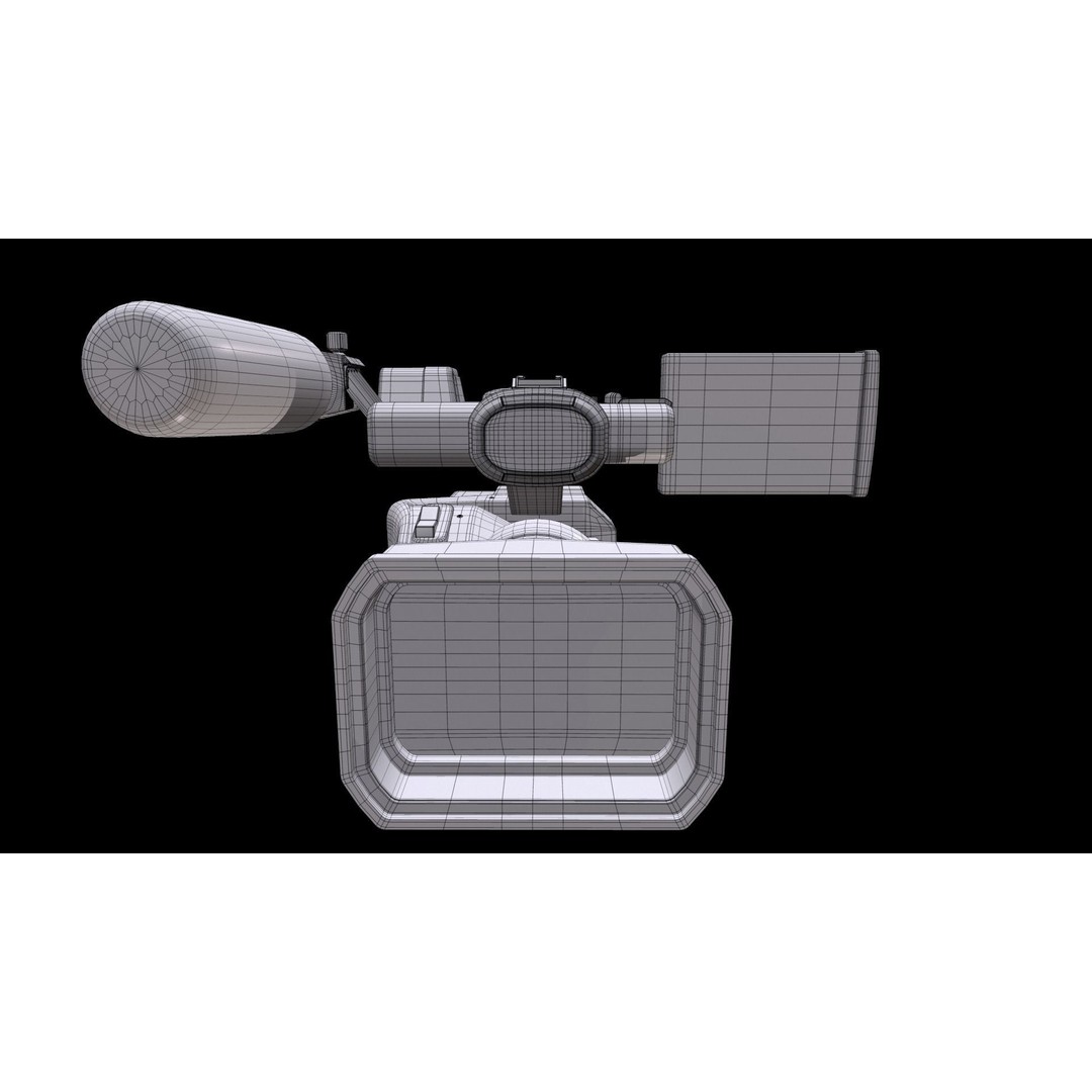 Panasonic AG-DVX200 3D Model – Realistic Handheld Camcorder, PBR Textures - View 24