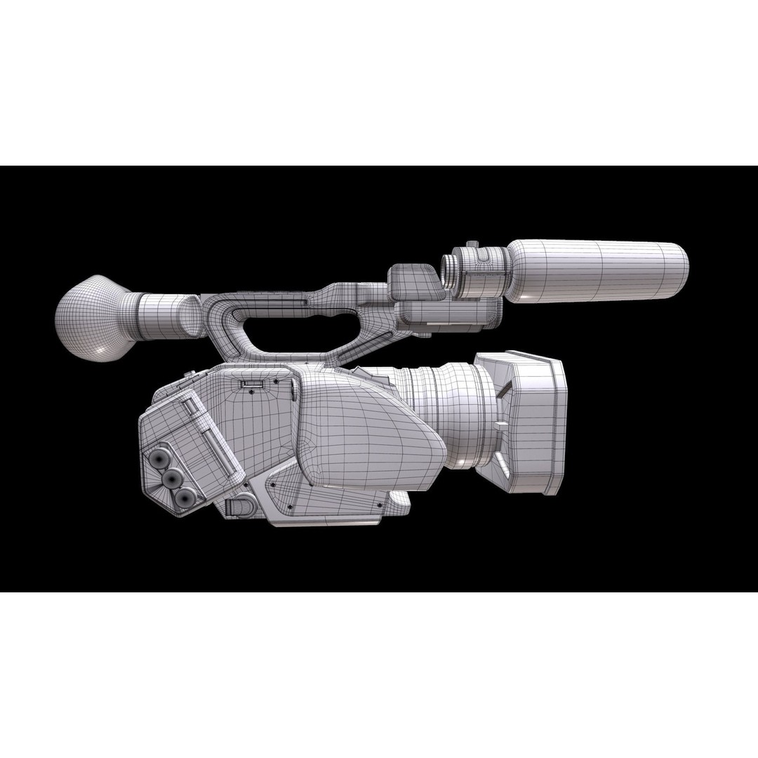 Panasonic AG-DVX200 3D Model – Realistic Handheld Camcorder, PBR Textures - View 25