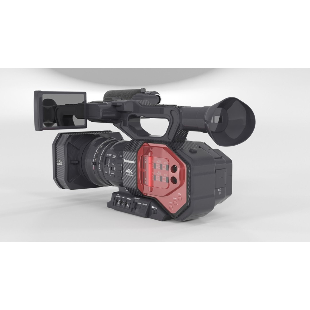 Panasonic AG-DVX200 3D Model – Realistic Handheld Camcorder, PBR Textures - View 3
