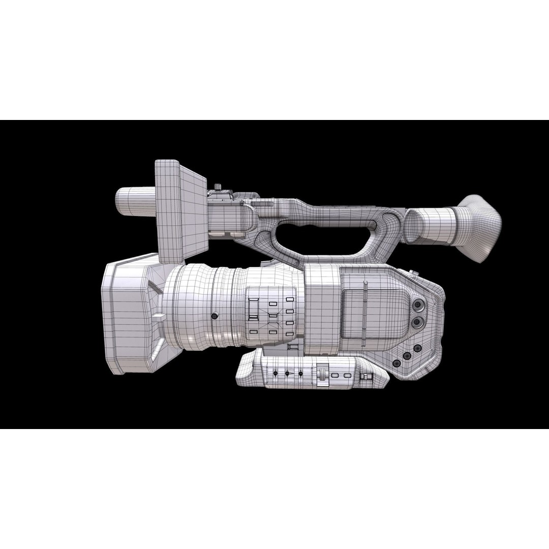 Panasonic AG-DVX200 3D Model – Realistic Handheld Camcorder, PBR Textures - View 7